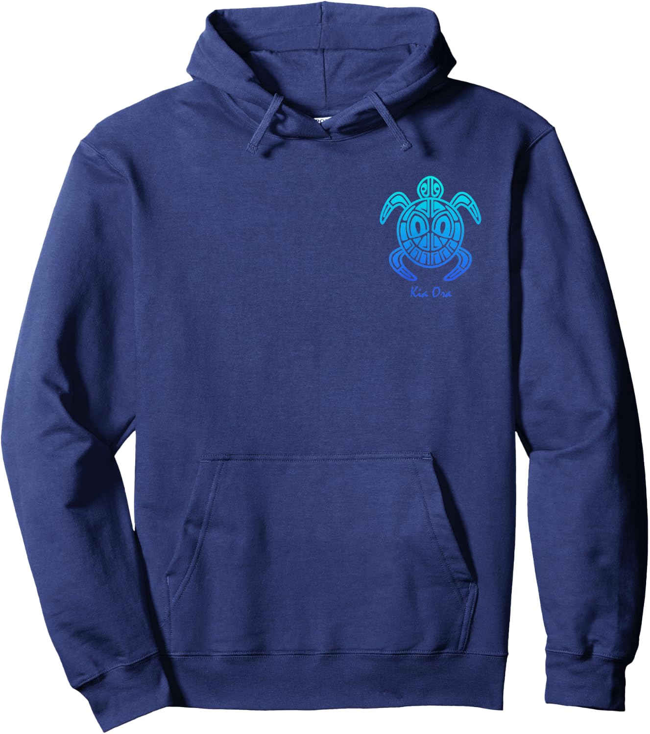 Culture Turtle Blue Symbol, Haka Kia Ora Dance New Zealand Hoodie - Hoodie | Navy