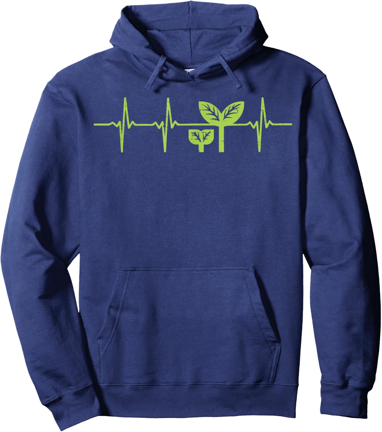 Earth Day Shirt Pro Environment Plant Heartbeat Gift Hoodie - Hoodie | Navy