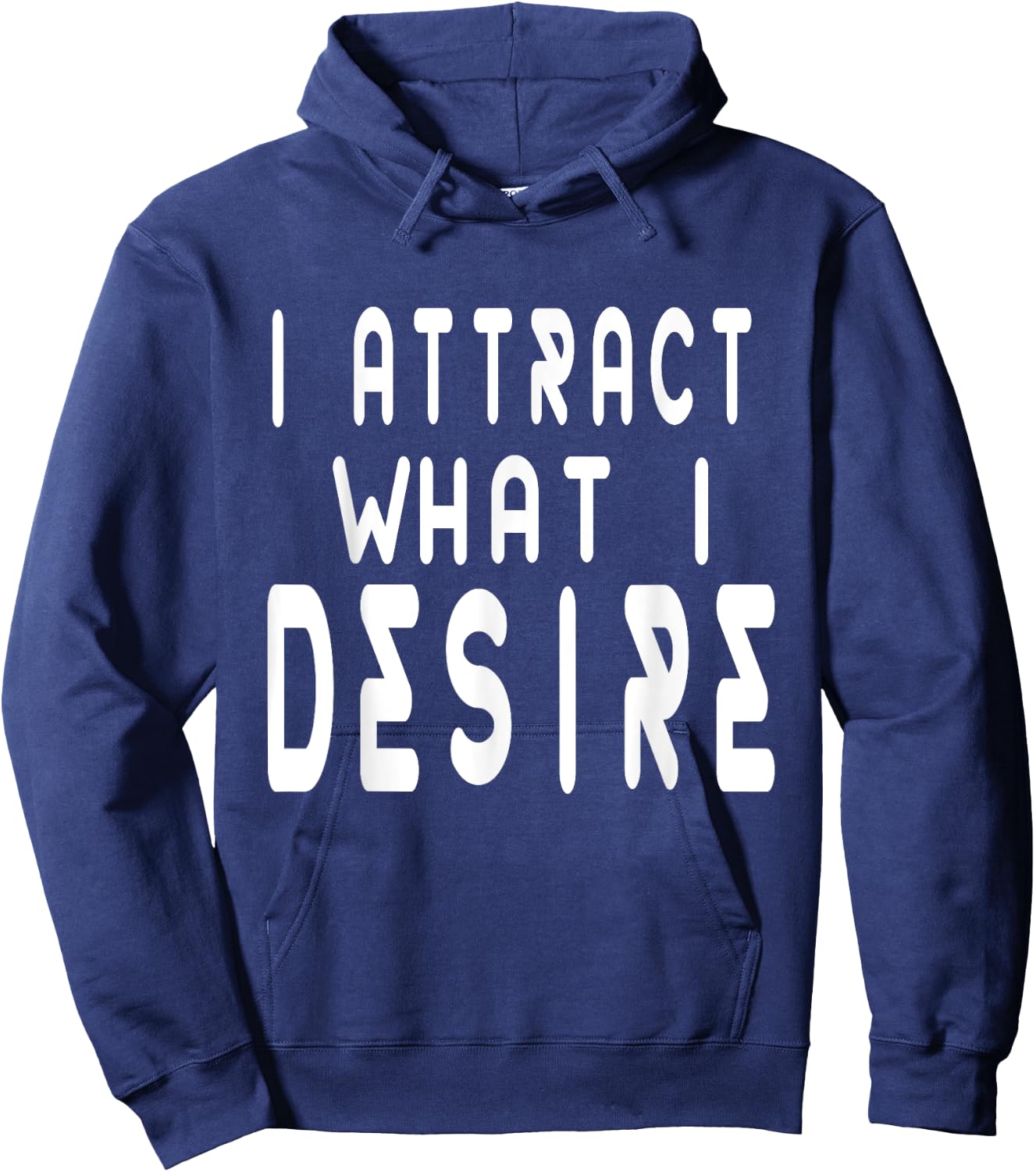 Manifestation Quote Believe I Attract What I Desire Faith Hoodie - Hoodie | Navy
