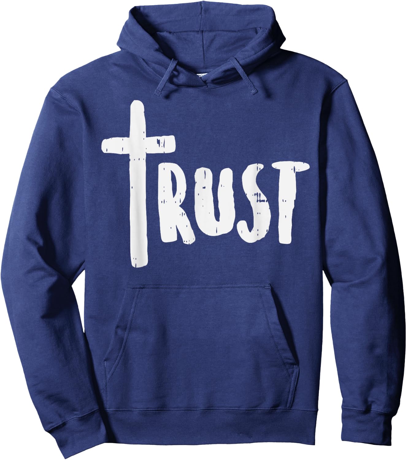 Trust Cross God Jesus Christ Faith Religious Christian Gift Hoodie - Hoodie | Navy