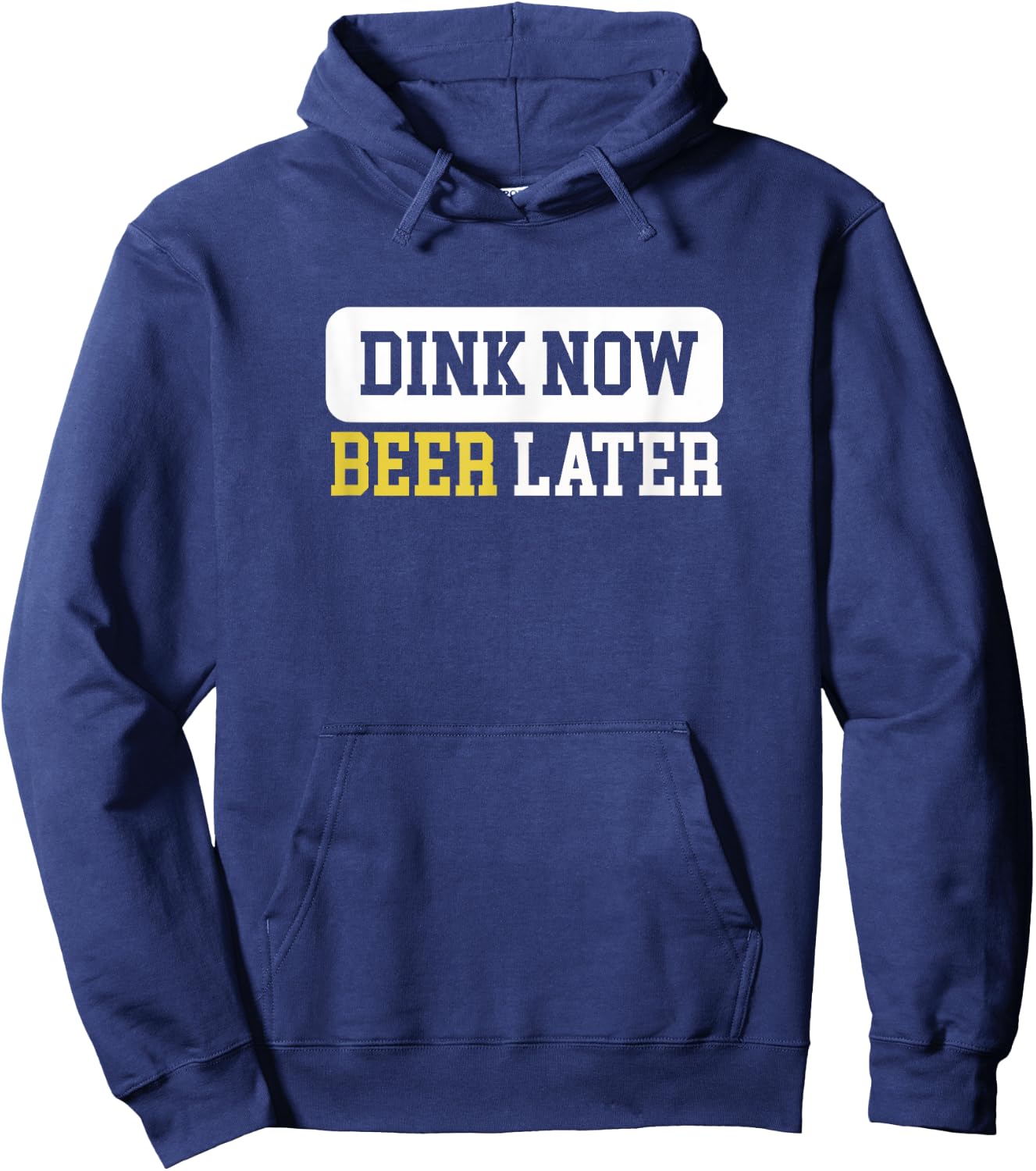 Beer Dink Funny Pickleball Hoodie - Hoodie | Navy