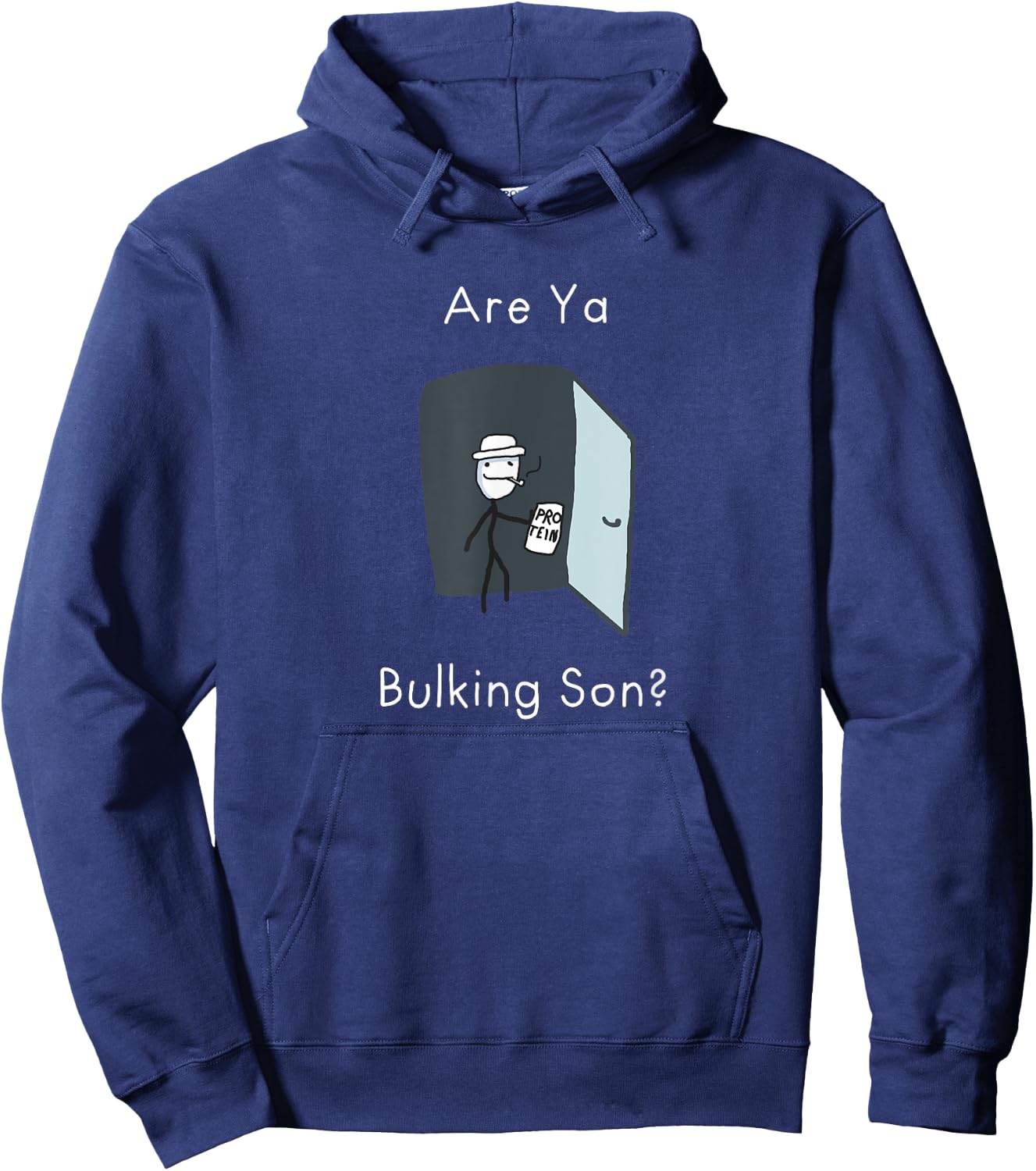 Are Ya Bulking Son Gym Meme Hoodie - Hoodie | Navy