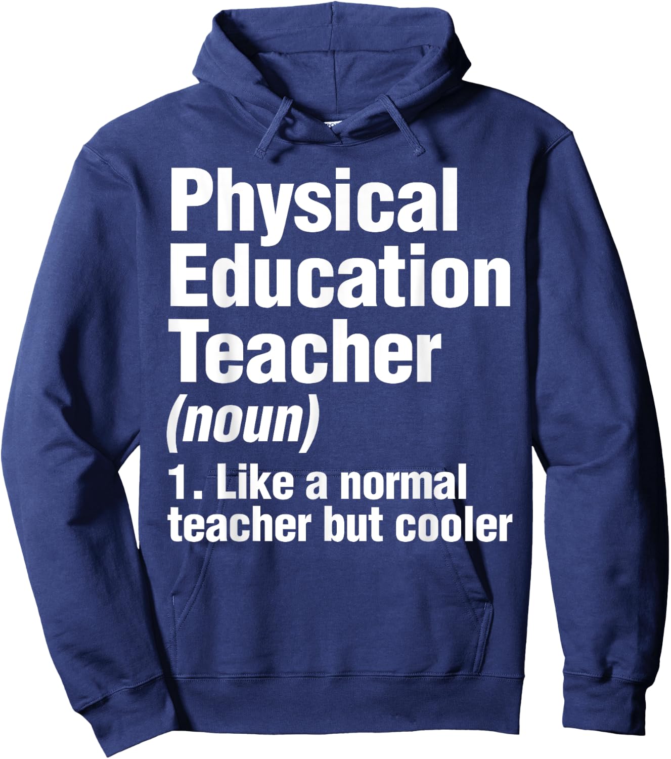 Physical Education Teacher Definition PE Gym Coach Women Kids Hoodie - Hoodie | Navy