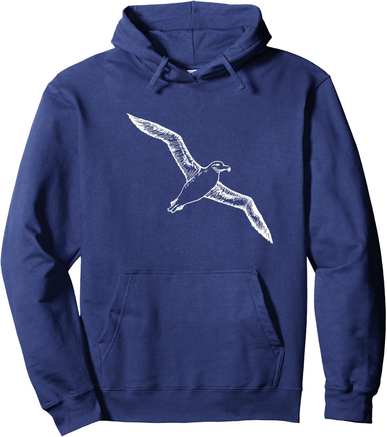 Flying Albatross Bird Design Gift Bird Lover Men Women Hoodie - Hoodie | Navy