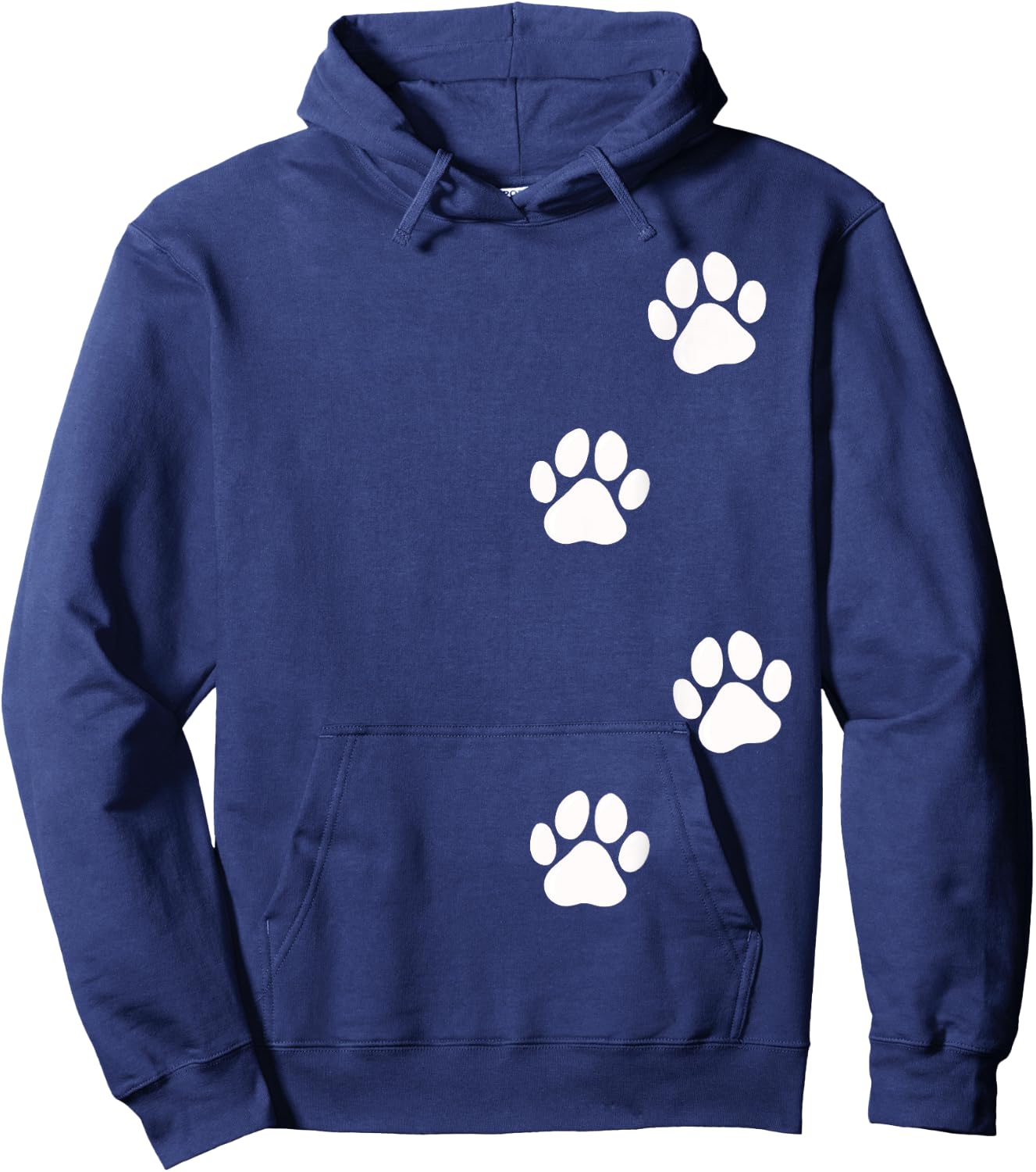 Paw Print Dog Cat Pet Lover Women Girls Kids Hoodie - Hoodie | Navy