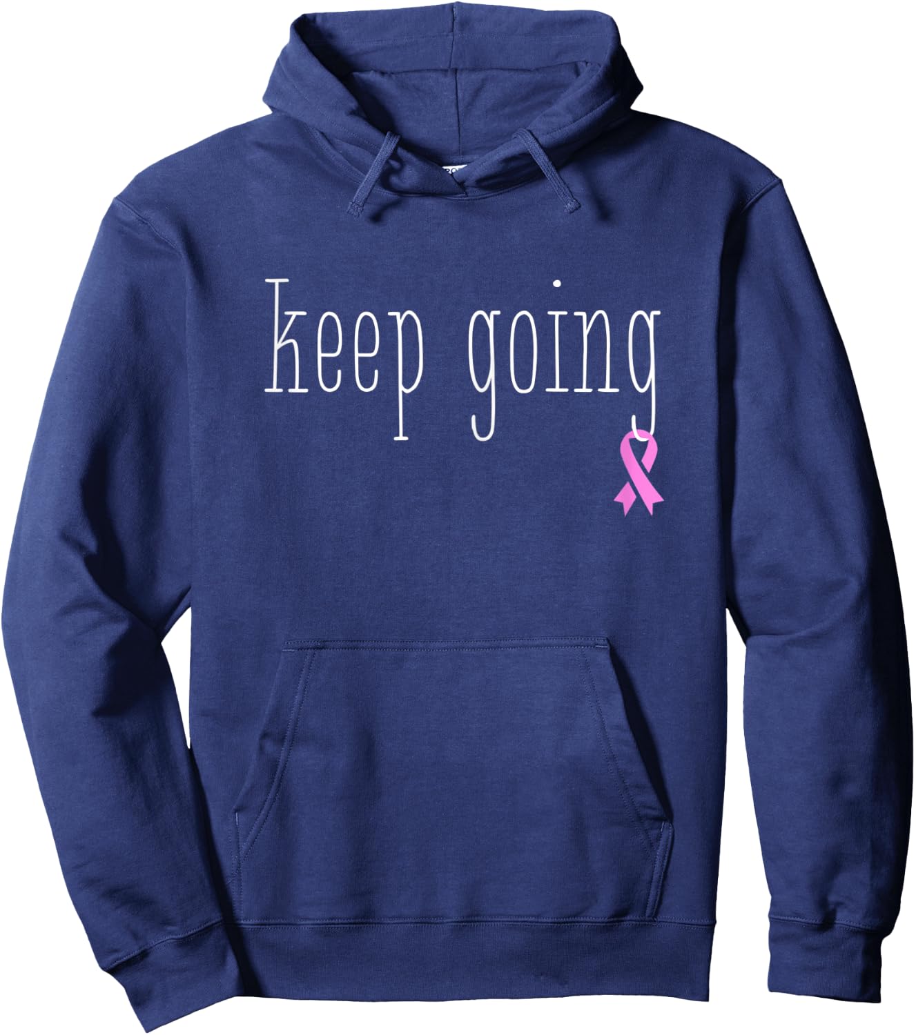 Breast Cancer Treatment Survivor Gift Design Pink Ribbon Hoodie - Hoodie | Navy