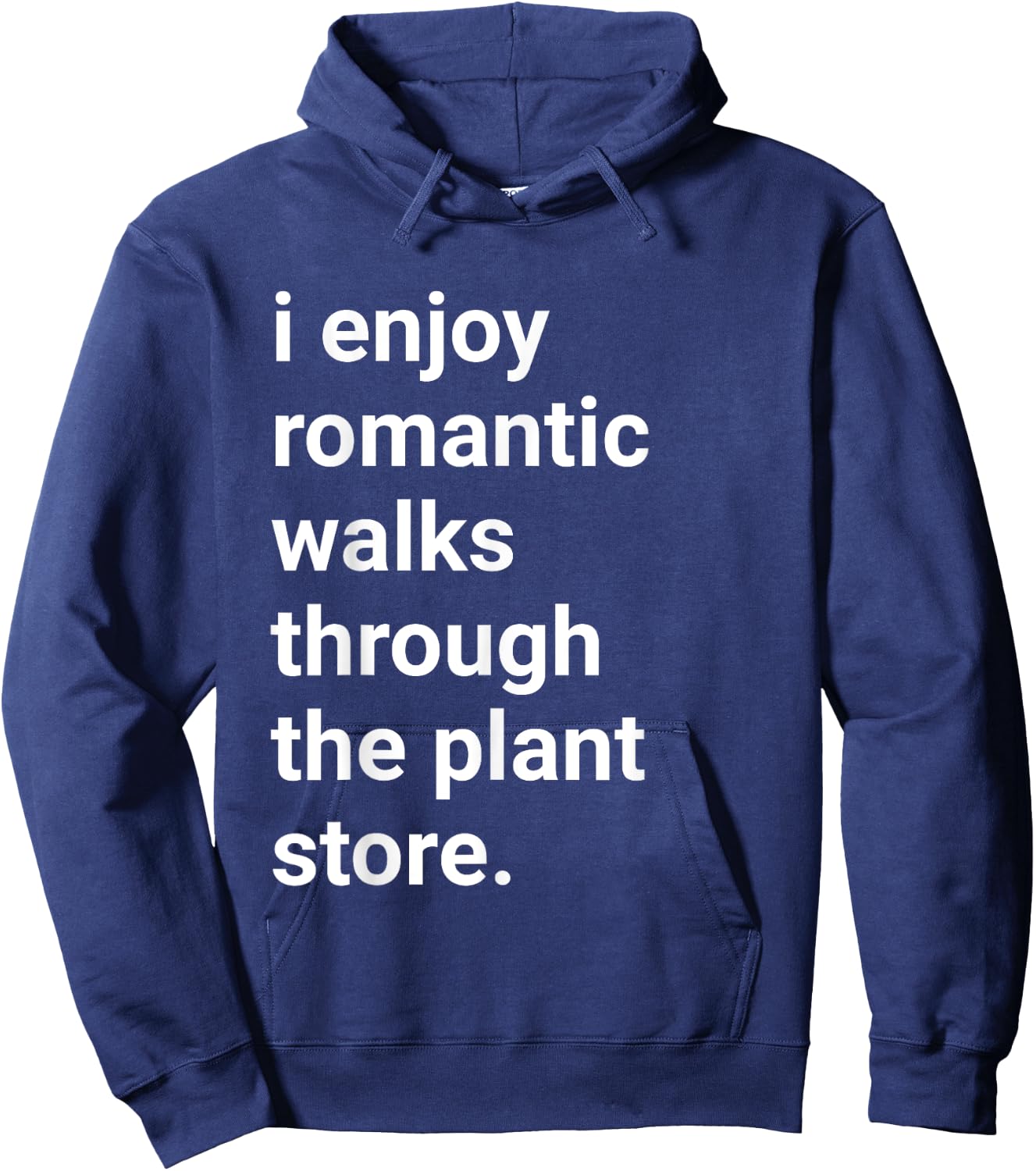 Funny Plant Shirt Romantic Walks Gardening Plants Lover Gift Hoodie - Hoodie | Navy