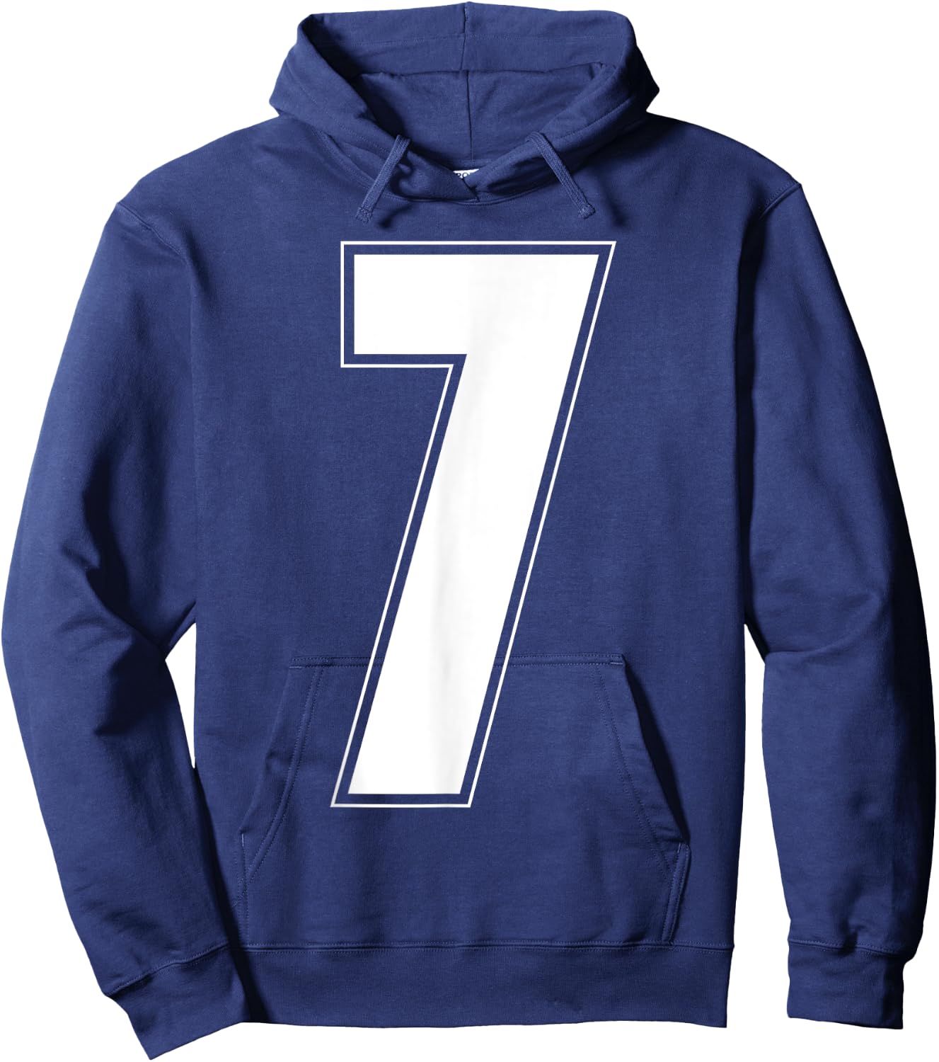 Halloween Group Costume #7 Sports Jersey Number 7 Hoodie - Hoodie | Navy