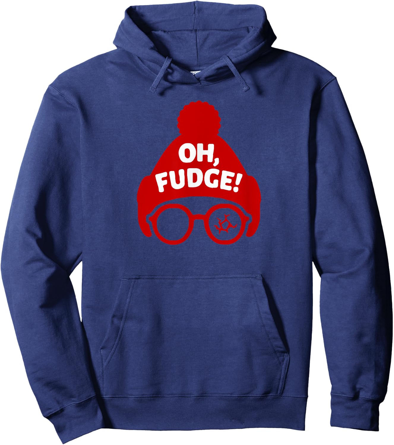 Oh Fudge! Funny Christmas Gift Hoodie - Hoodie | Navy