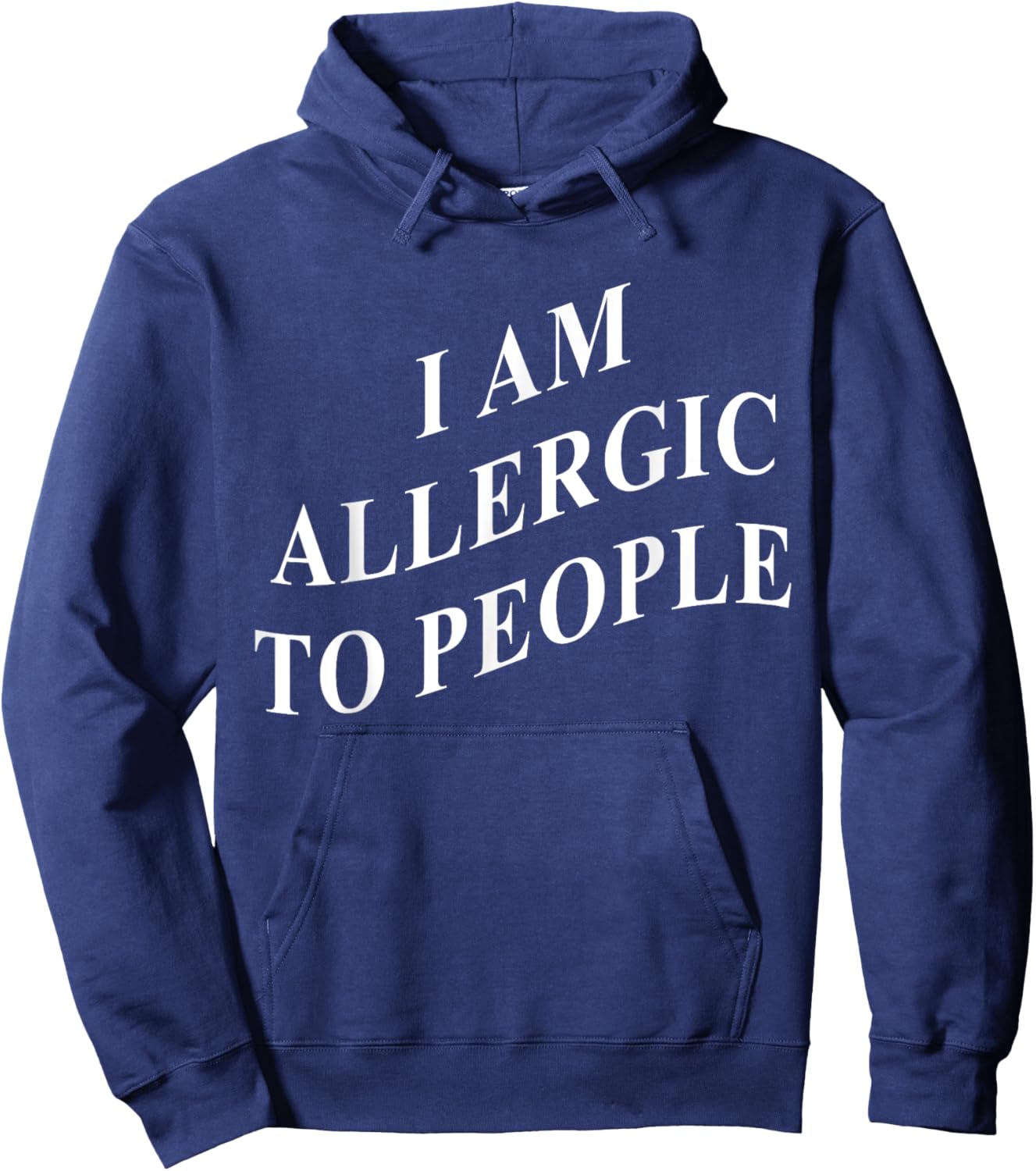 I Am Allergic To People Hoodie - Hoodie | Navy
