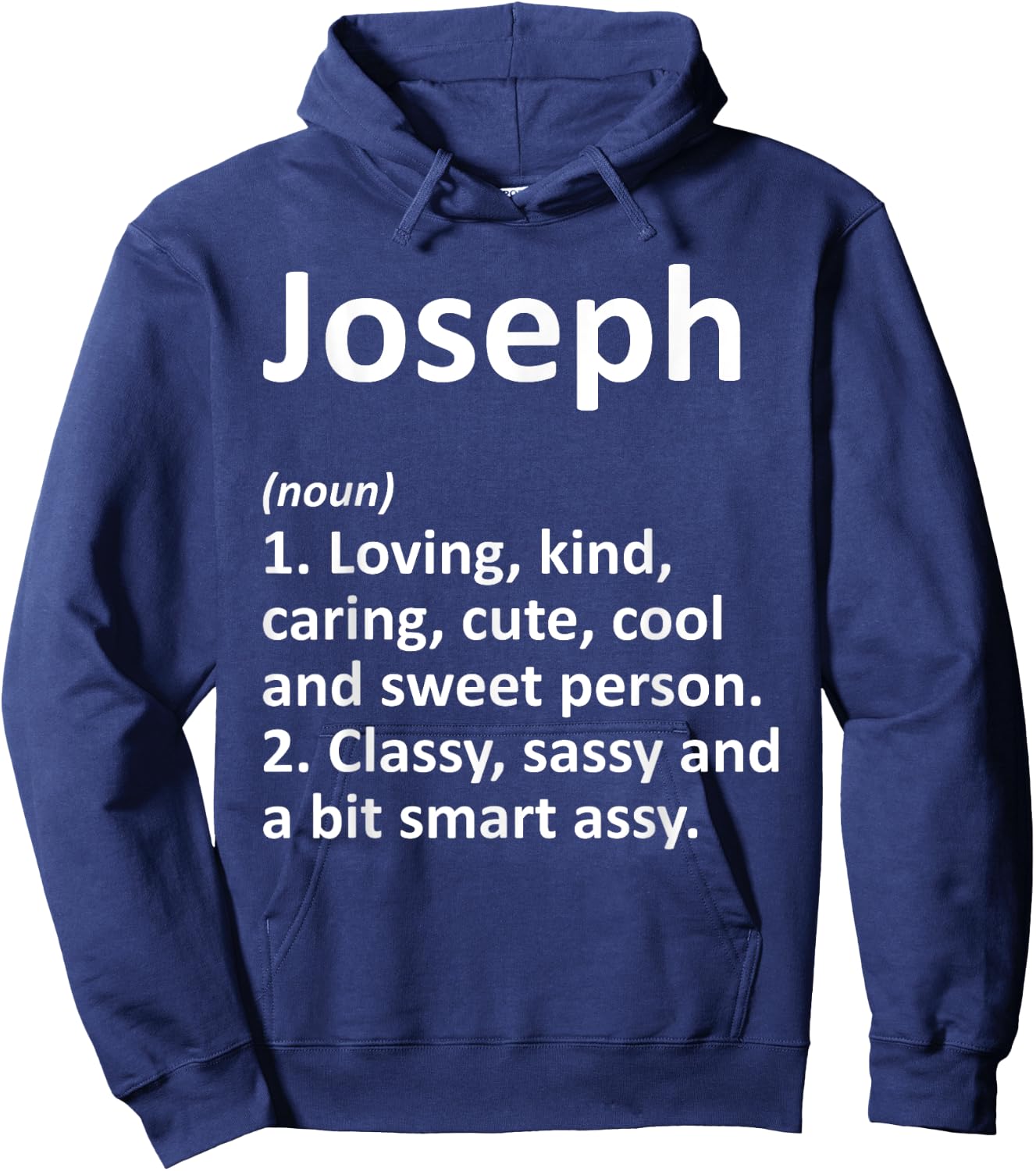 JOSEPH Definition Personalized Name Funny Birthday Gift Hoodie - Hoodie | Navy