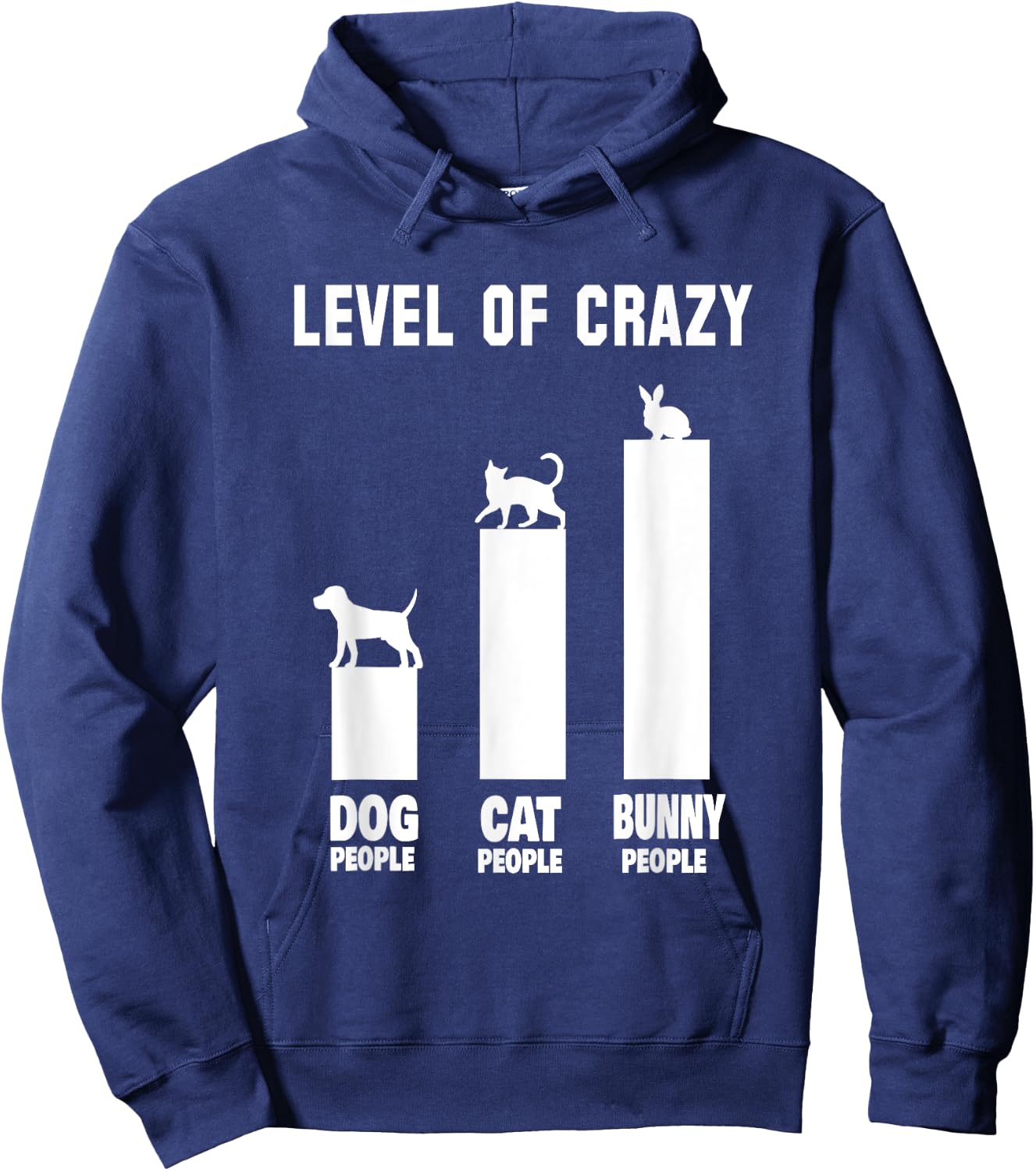 Bunny Outfit Rabbit Owners Level Of Crazy Bunny People Hoodie - Hoodie | Navy