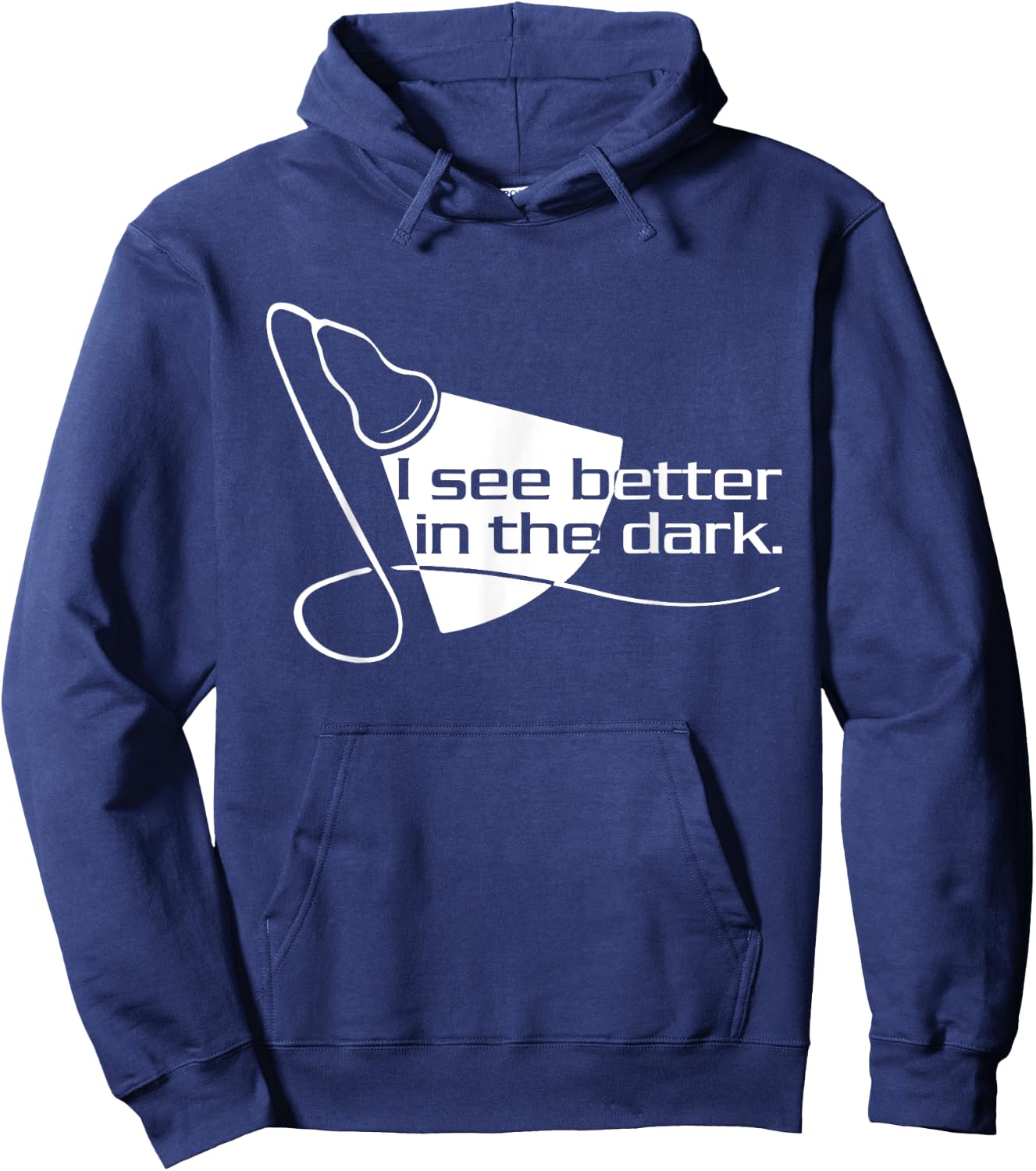Sonographer Scan I See Better In The Dark - Ultrasound Tech Hoodie - Hoodie | Navy