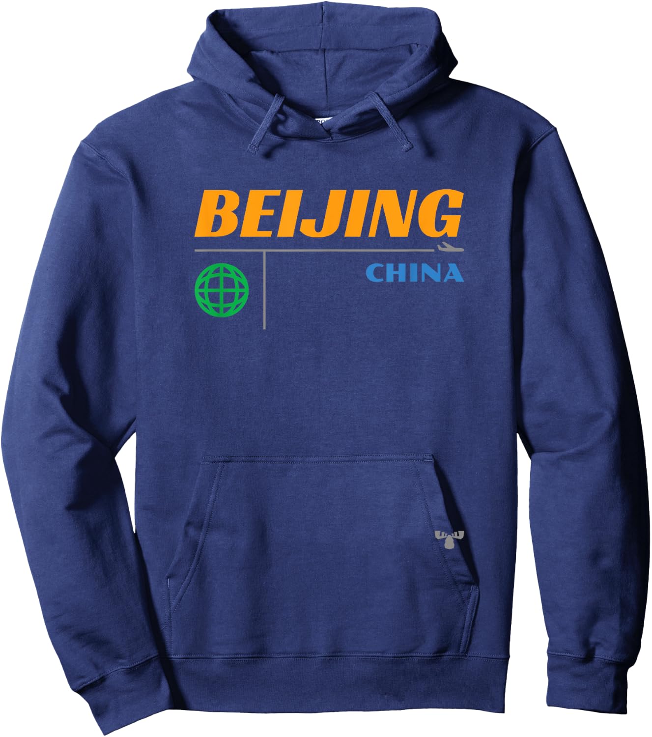 Beijing Mid Century Hoodie - Hoodie | Navy