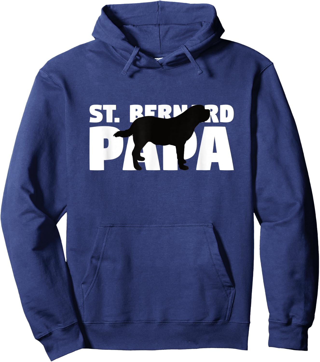 Saint Bernard Gift Dog Dad St. Bernard Papa Women Kids Hoodie - Hoodie | Navy