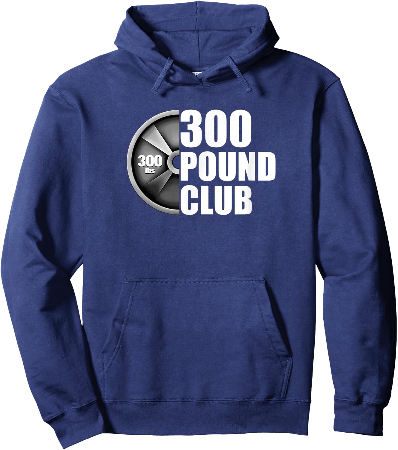 300 Pound Club Powerlifting Hoodie - Hoodie | Navy