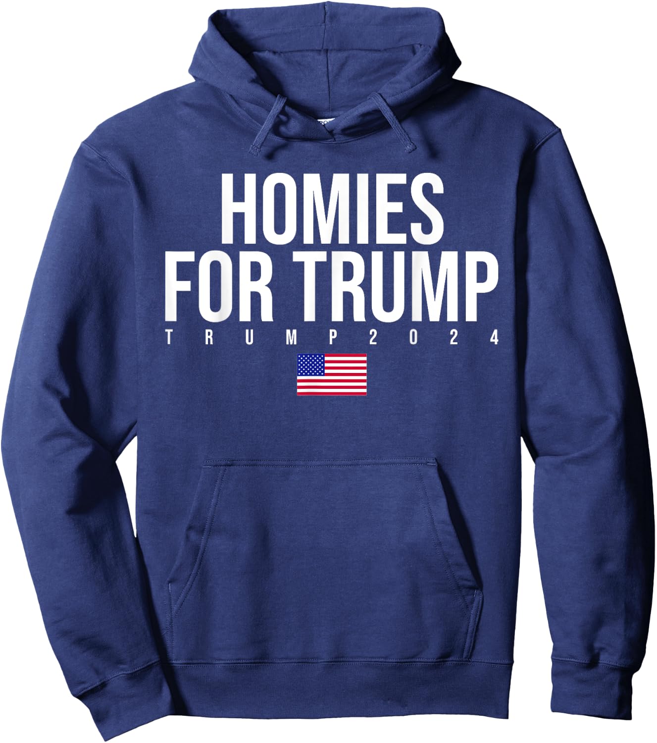 Homies For Trump 2024 Great Edition Republican Conservative Hoodie - Hoodie | Navy
