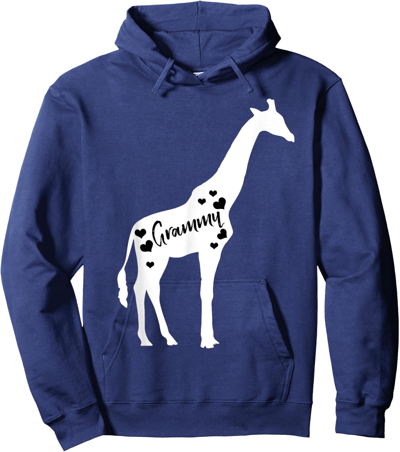Grammy Giraffe Grandparents Day Safari Zoo Lover Grandmother Hoodie - Hoodie | Navy