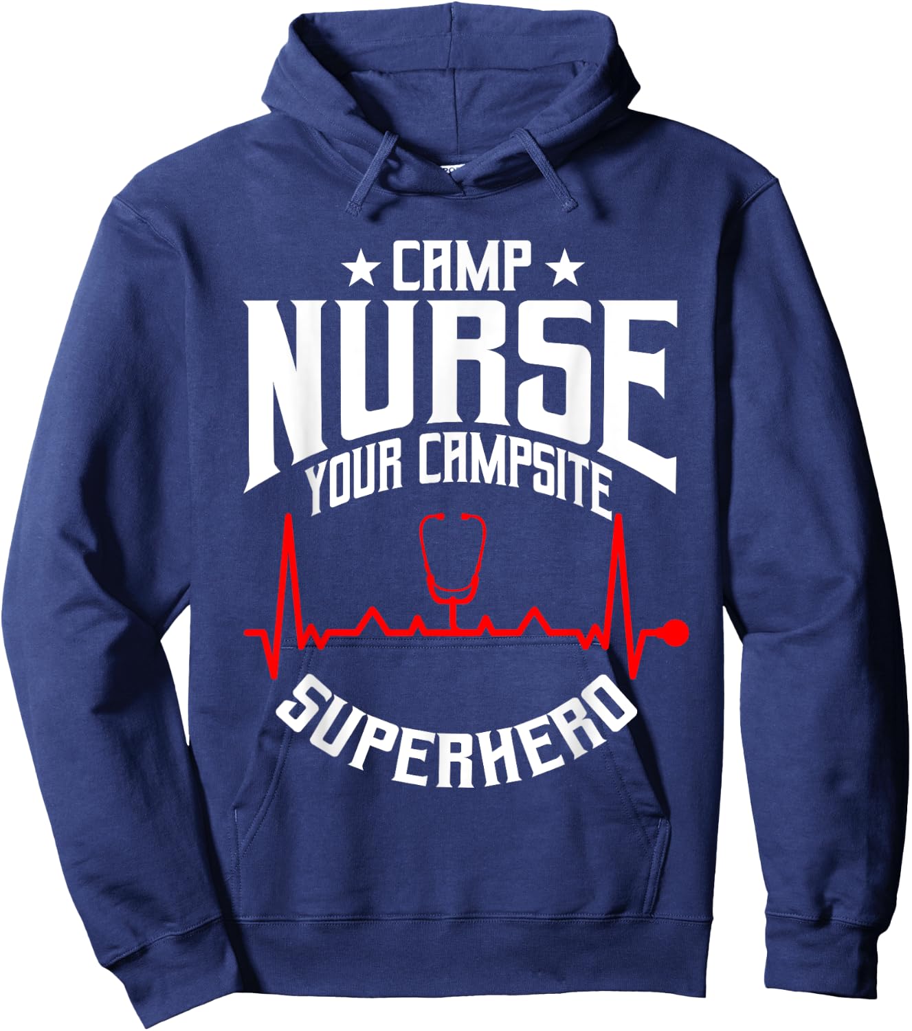 Proud Camp Nurse Saying For Summer Camping First Aid Nurses Women Hoodie - Hoodie | Navy