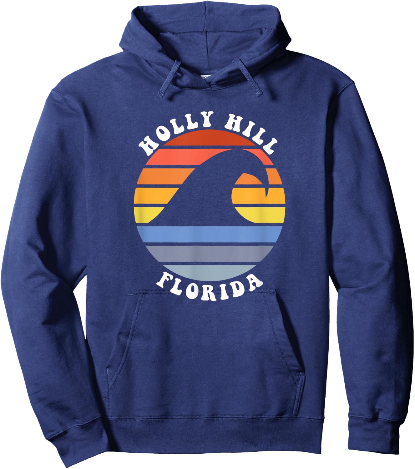 Cute Holly Hill Florida FL Beach Vacation Souvenir Hoodie - Hoodie | Navy