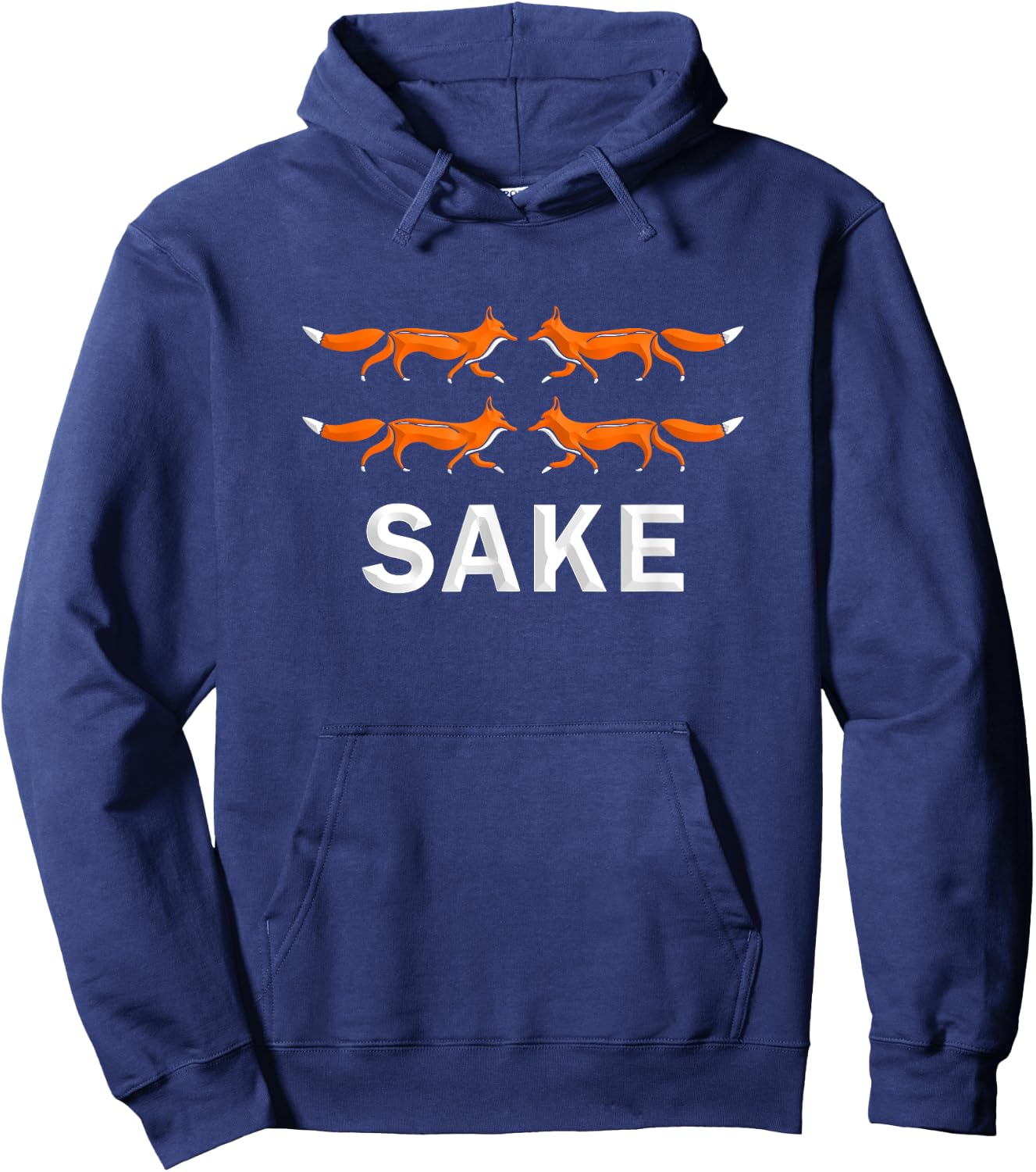 Funny Sarcasm For Fox Sake Adult Humor Graphic 4 Fox Hoodie - Hoodie | Navy