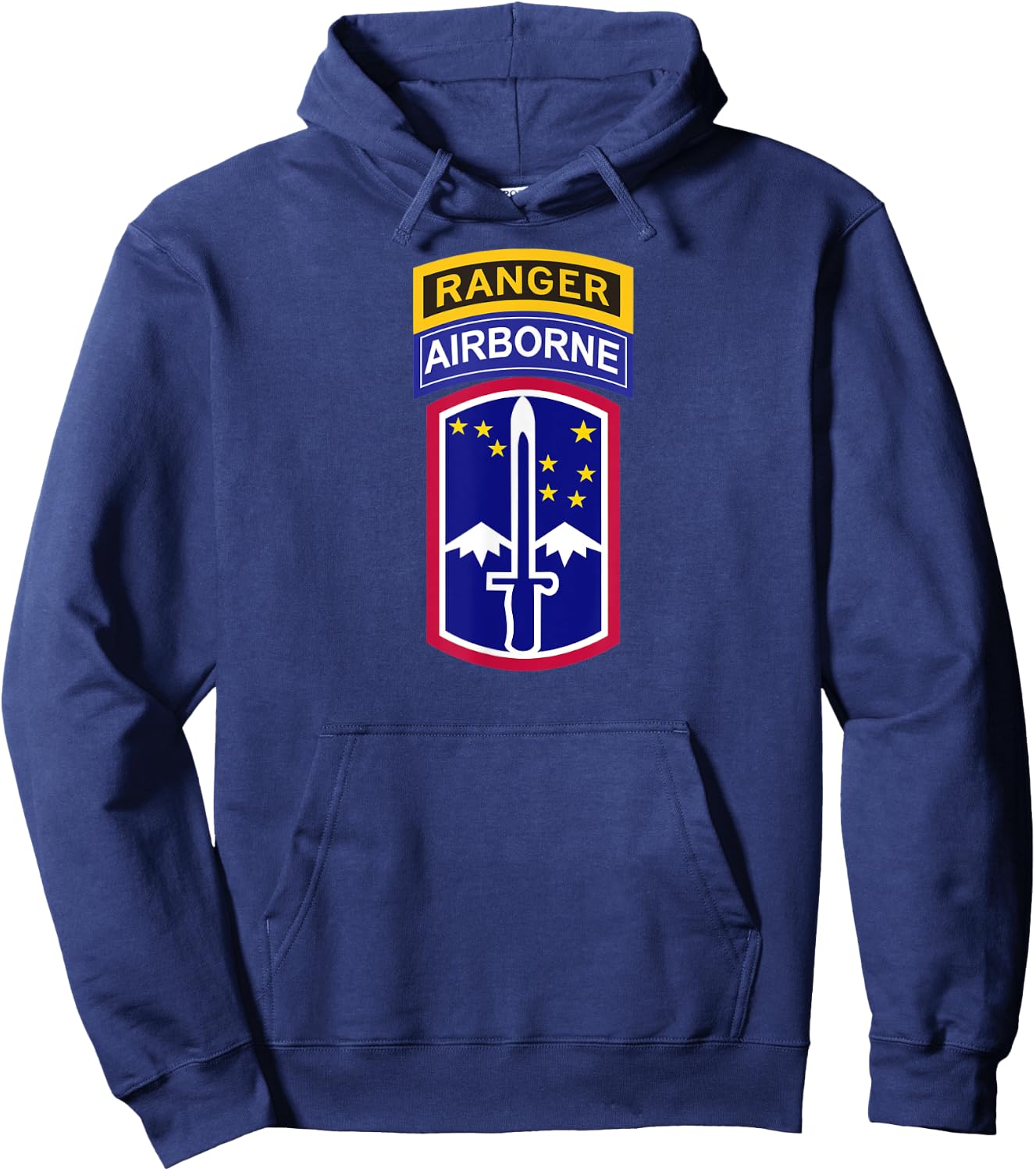 172nd Infantry Patch - Airborne and Ranger Tab Hoodie - Hoodie | Navy