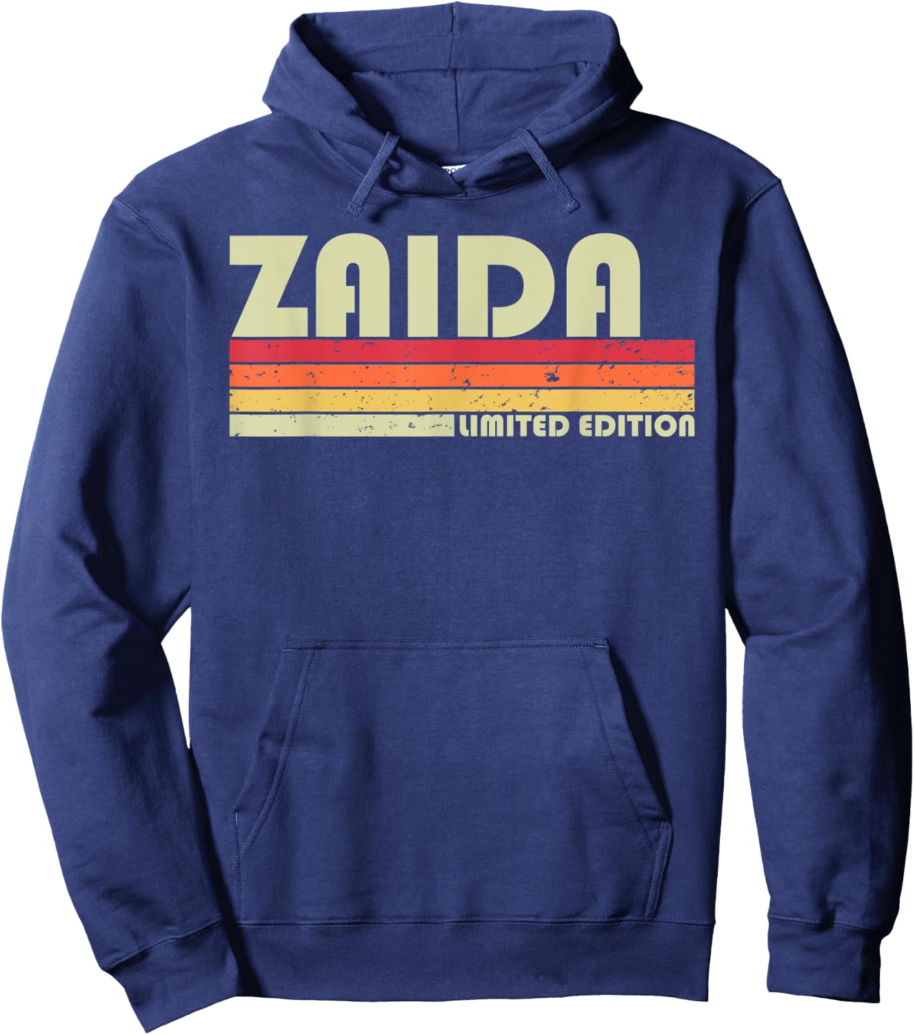 ZAIDA Name Personalized Retro Vintage 80s 90s Birthday Hoodie - Hoodie | Navy