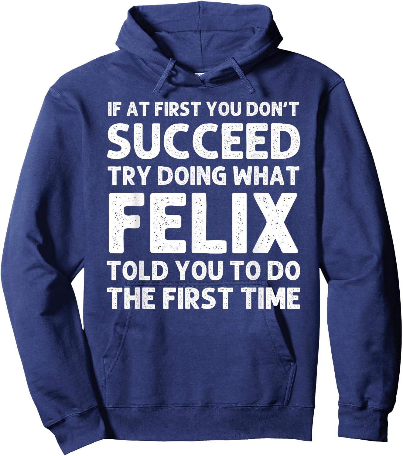 FELIX Gift Name Personalized Birthday Funny Christmas Joke Hoodie - Hoodie | Navy