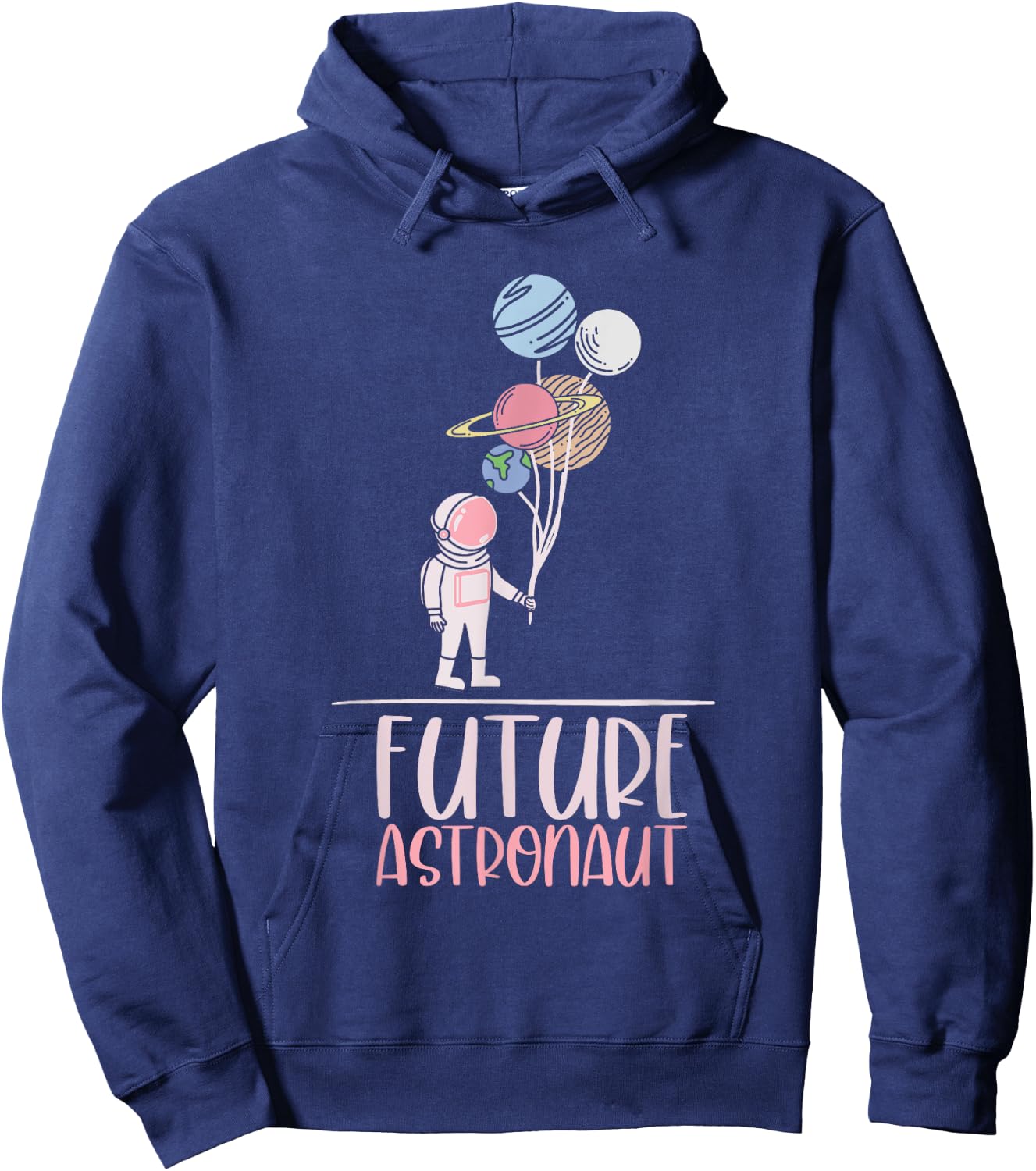 Planet Balloon Space Science Kids Gift Future Astronaut Hoodie - Hoodie | Navy