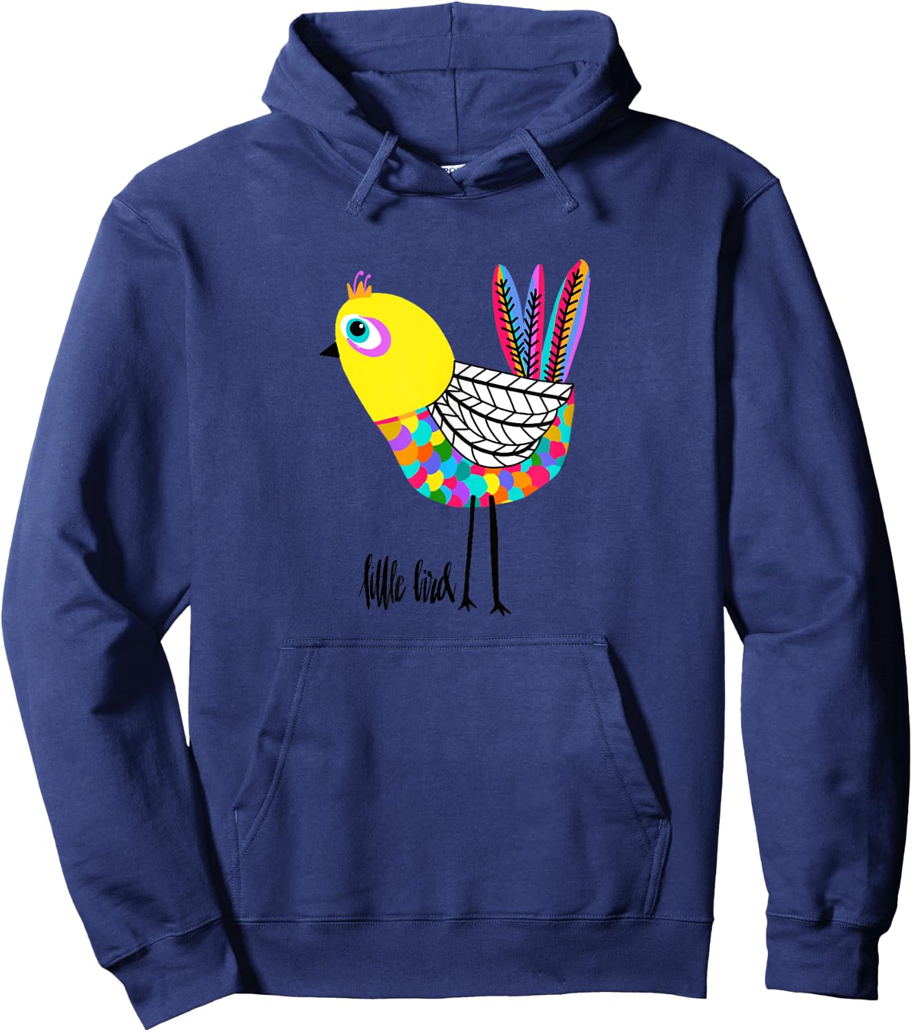 Women and Girls Bird Design is Fun and Cheery Gift Bird Love Hoodie - Hoodie | Navy