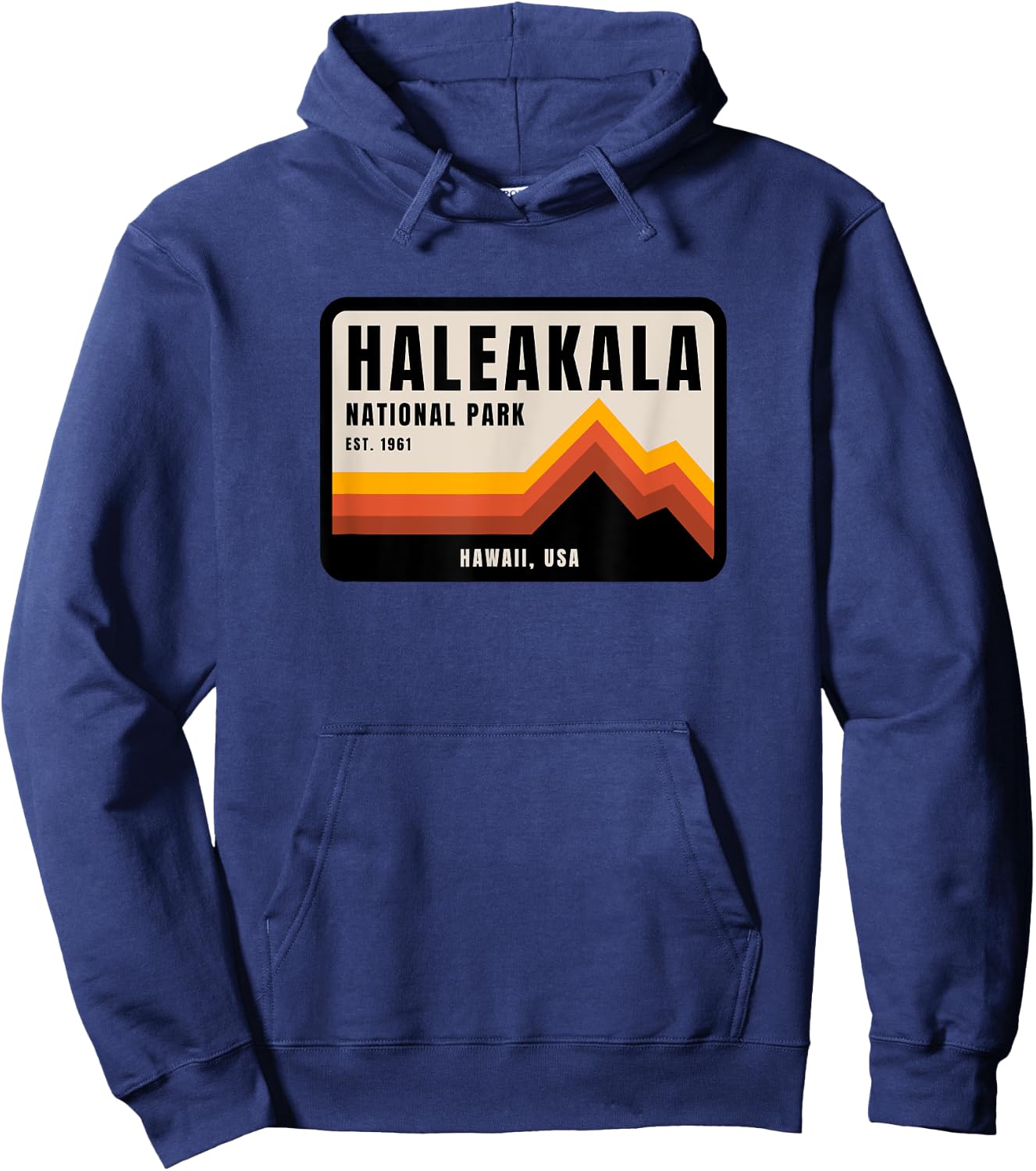 Family Vacation Gift - Retro Haleakala National Park Hoodie - Hoodie | Navy