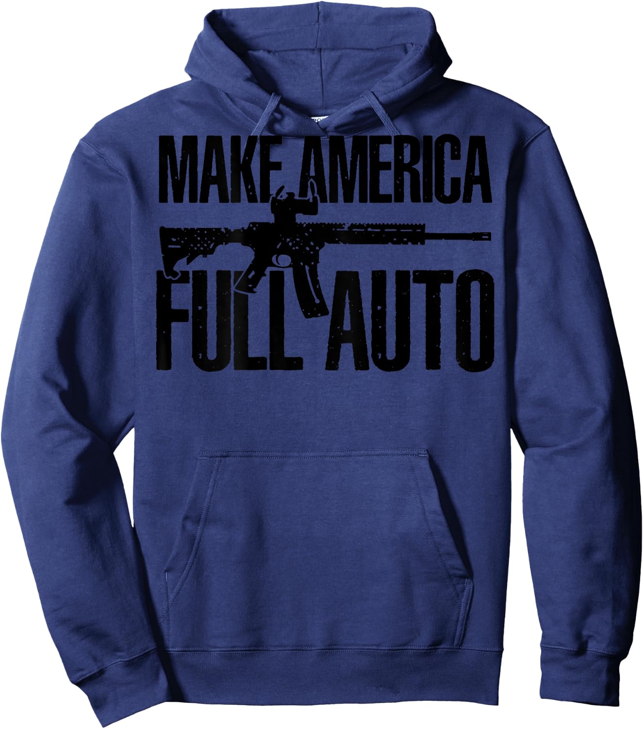 Make America Full Auto (on back) Hoodie - Hoodie | Navy