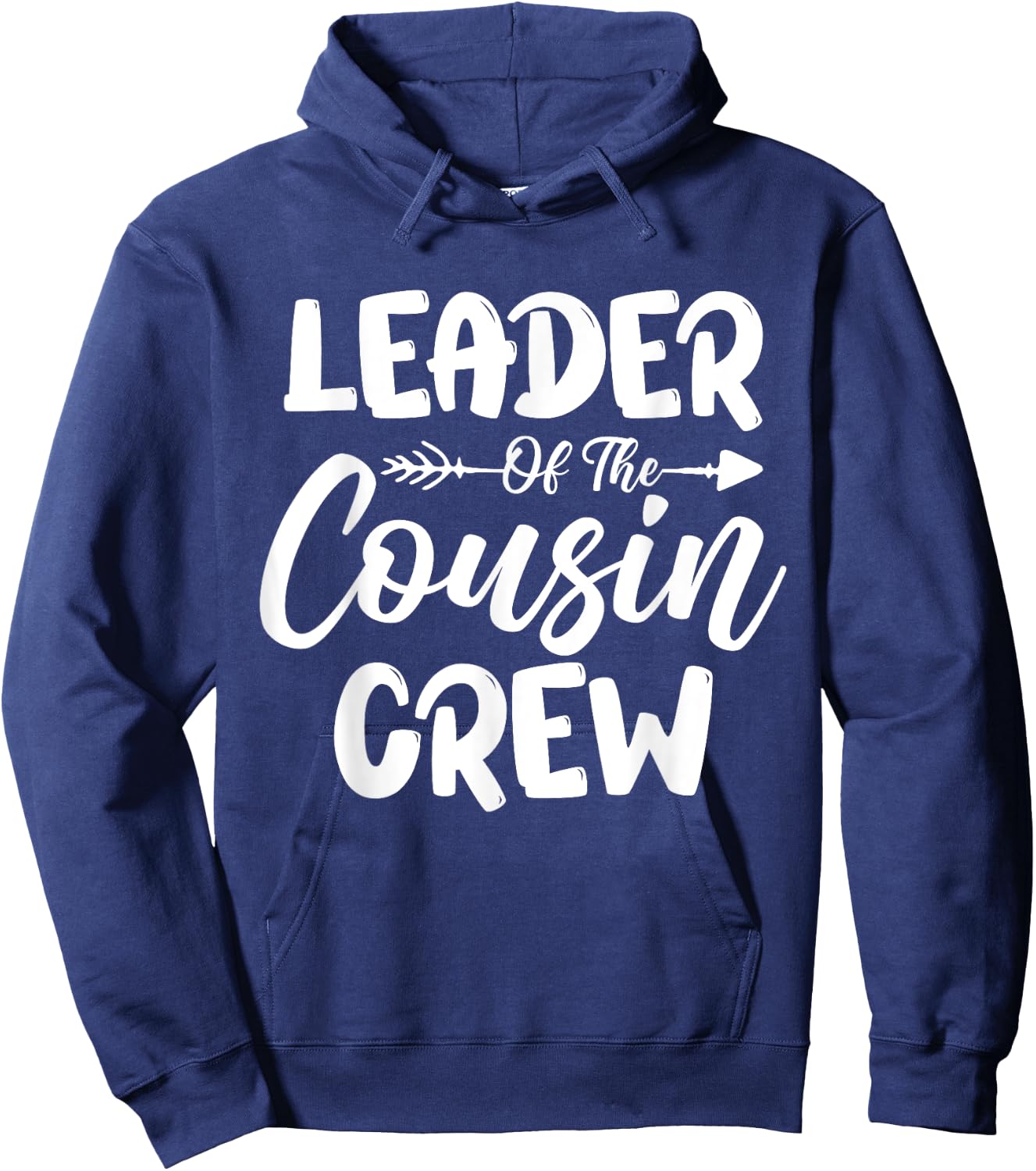 Kids Leader Of The Cousin Crew Toddler Girls Family Reunion Hoodie - Hoodie | Navy