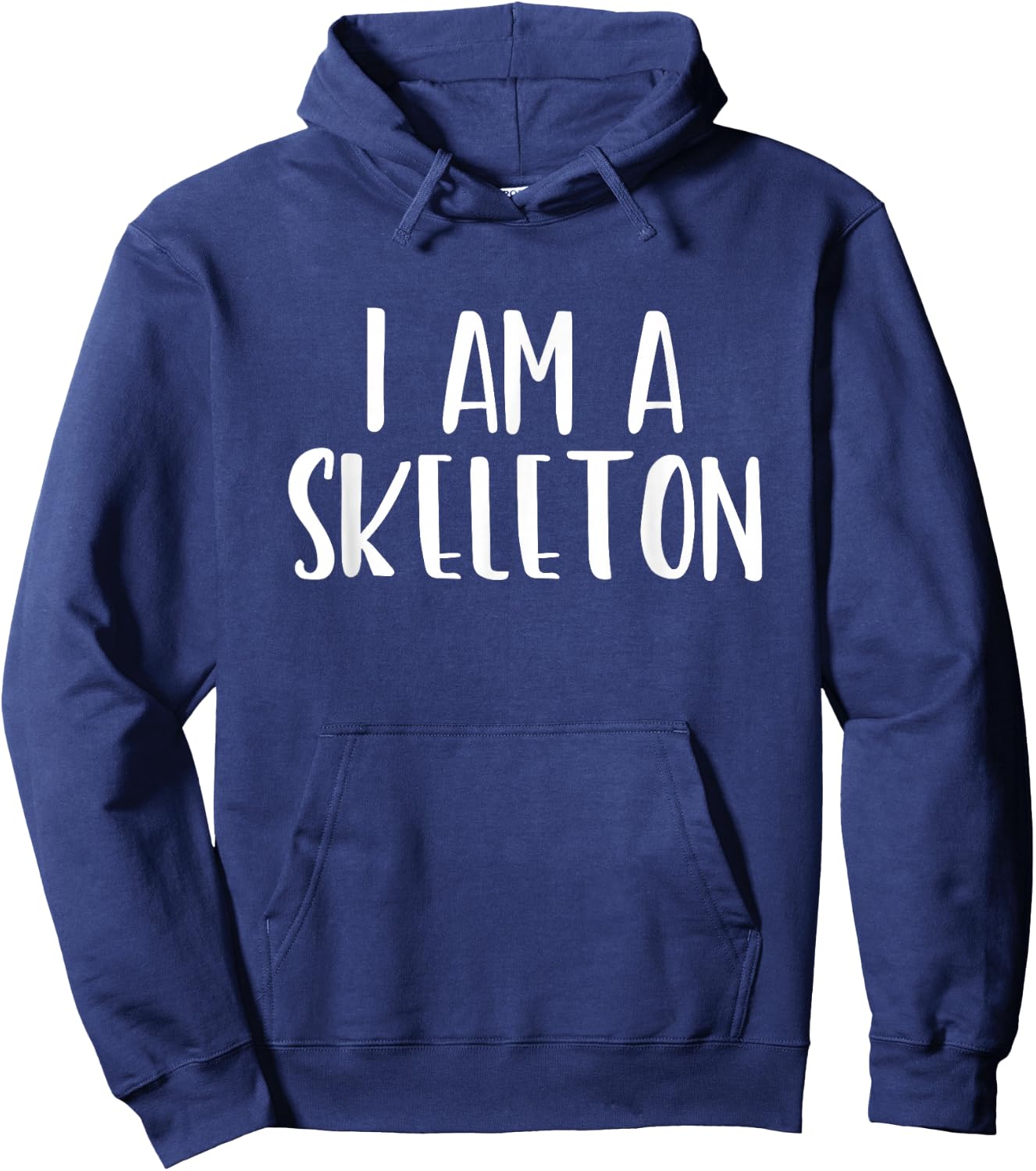 I Am A Skeleton Halloween I'm Simple Costume Lazy Hoodie - Hoodie | Navy