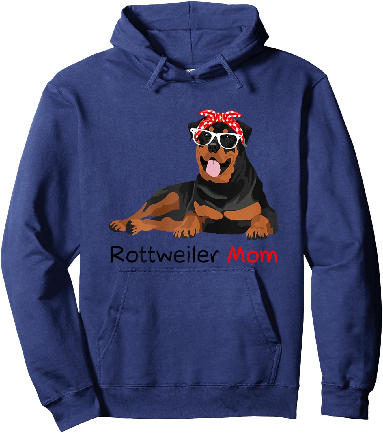 Rottweiler Mom Bandana Rottweiler Dog Hoodie - Hoodie | Navy
