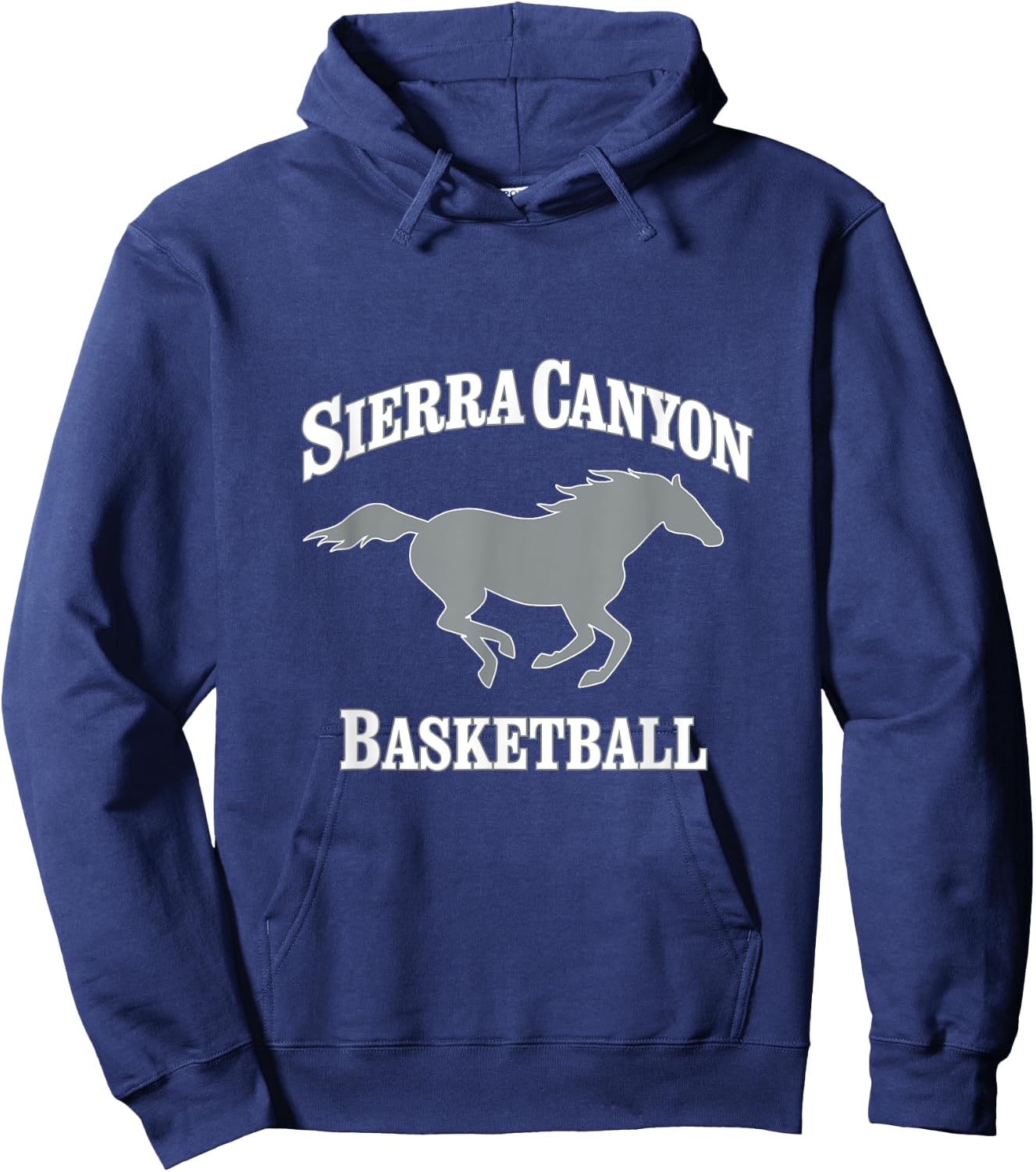 Sierra Canyon Basketball with Horse Hoodie - Hoodie | Navy