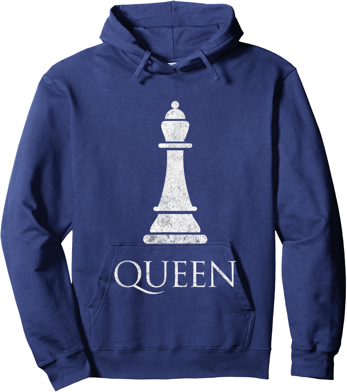 Queen Chess Piece Game Matching Simple Halloween Costume Hoodie - Hoodie | Navy