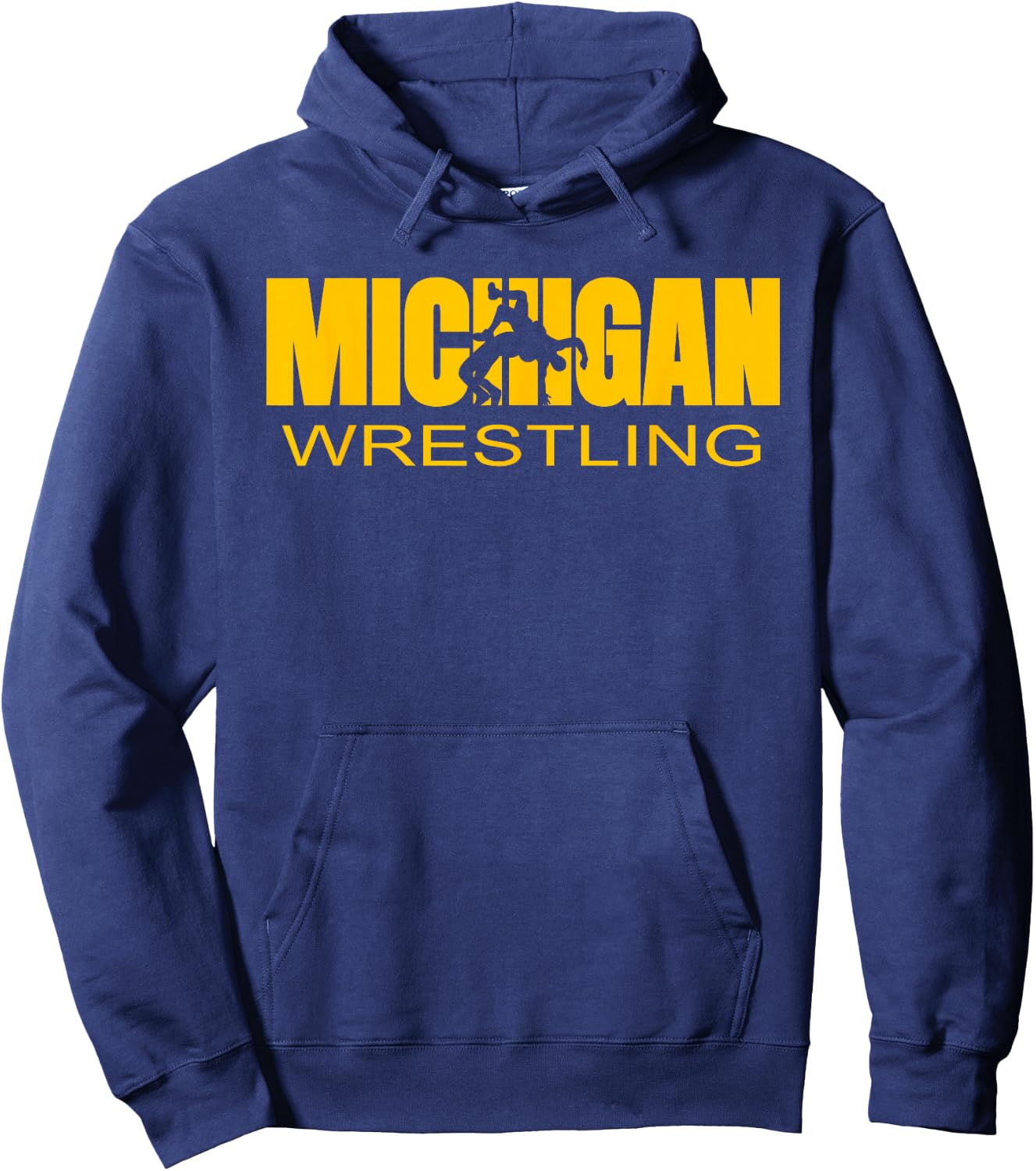 Michigan Wrestling Freestyle Wrestler MI The Wolverine State Hoodie - Hoodie | Navy