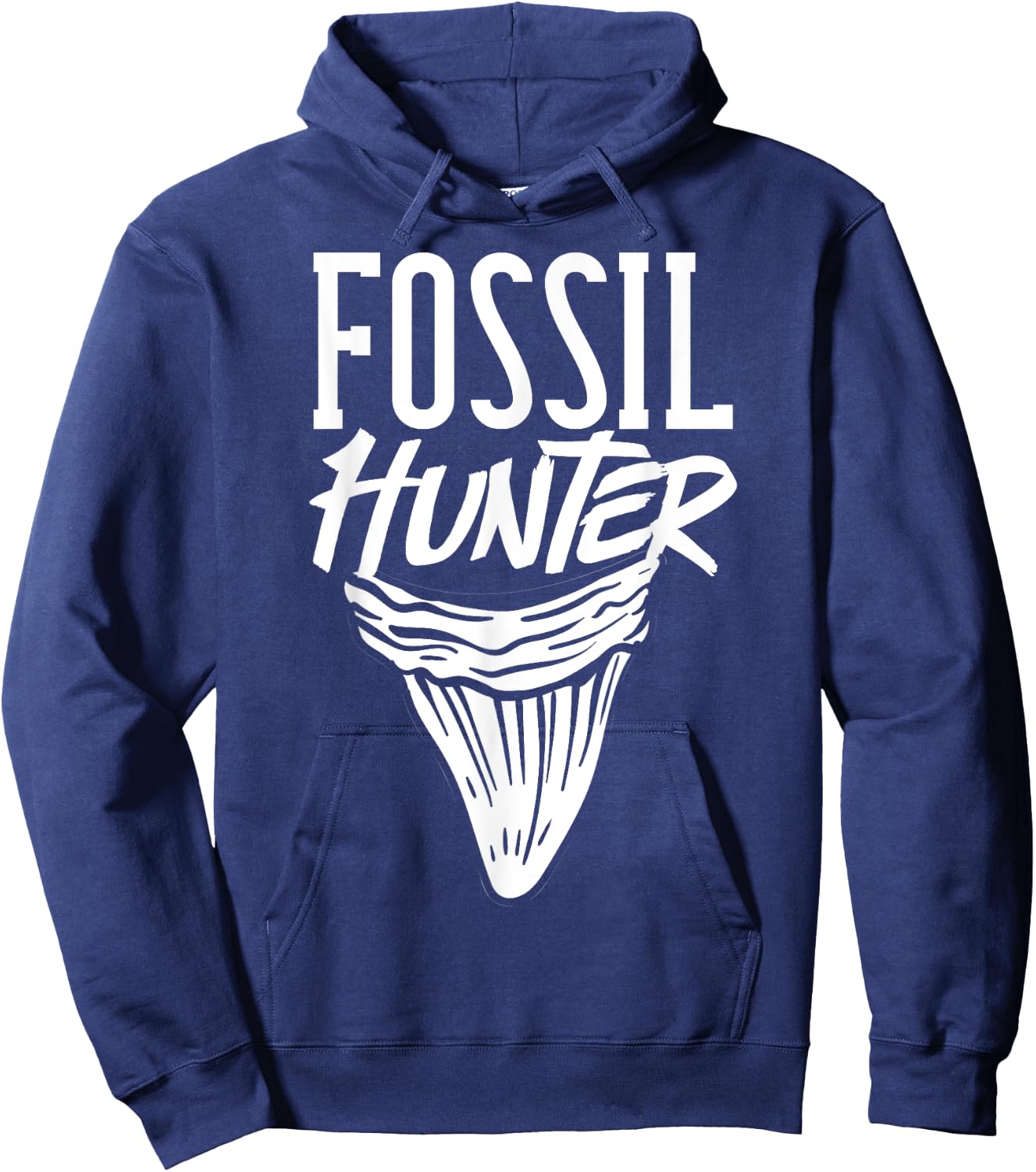 Shark Teeth Fossil Hunter Gift Paleontologist Collector Hoodie - Hoodie | Navy
