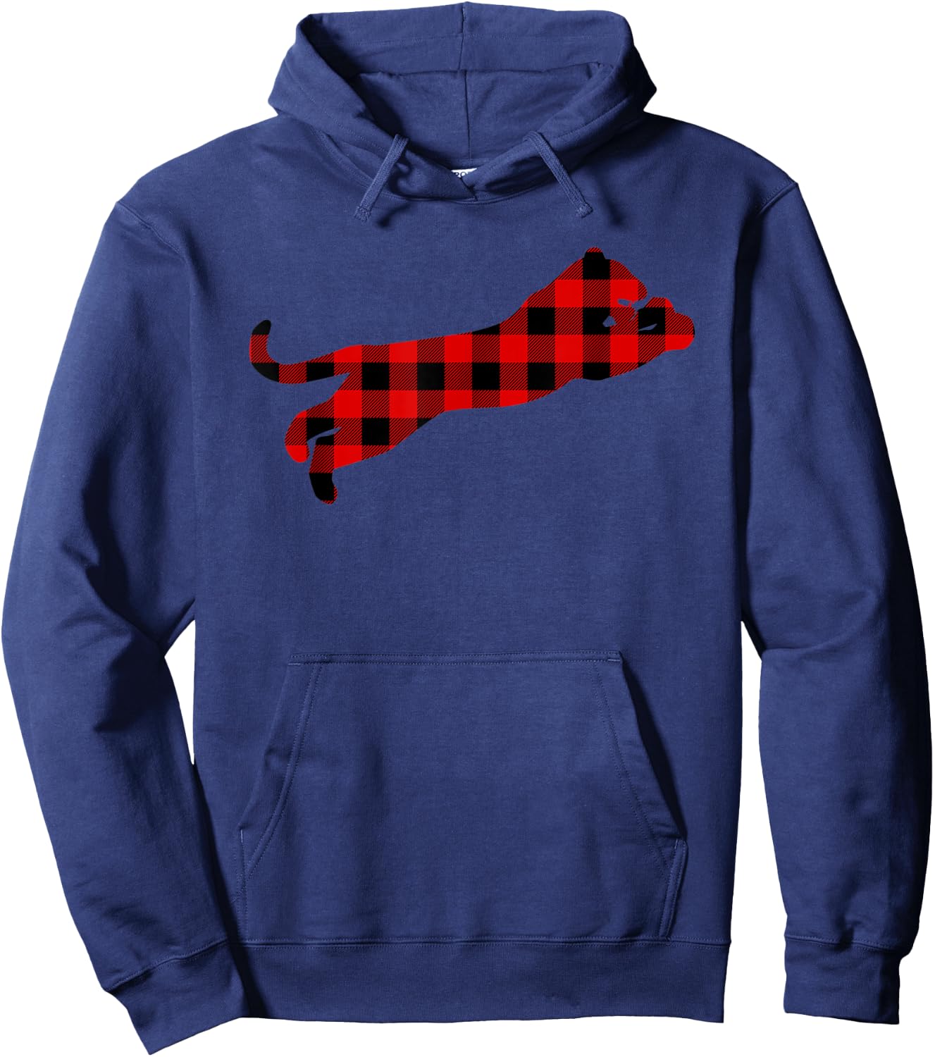 Cougar Red Buffalo Plaid Puma Animal Matching Family PJ Gift Hoodie - Hoodie | Navy