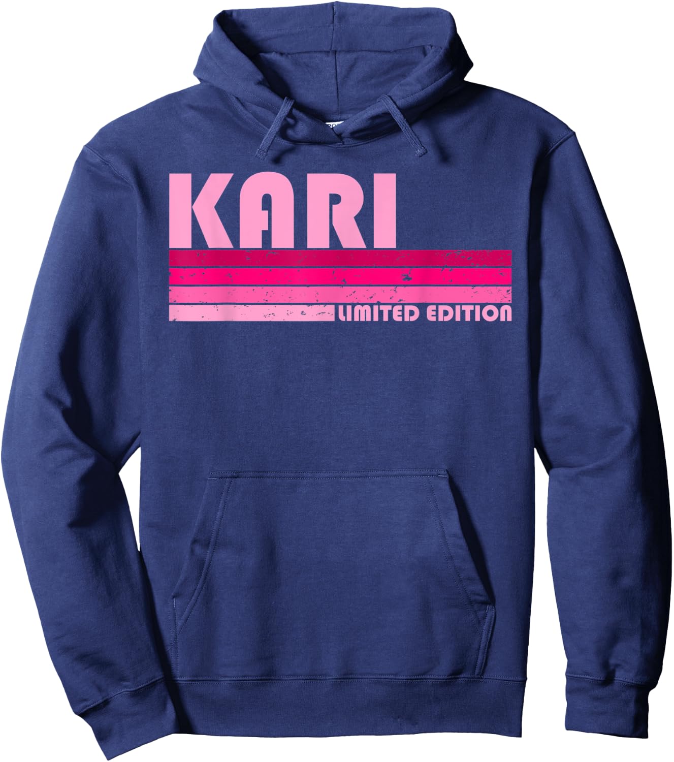 KARI Name Personalized Retro Vintage 80s 90s Birthday Hoodie - Hoodie | Navy