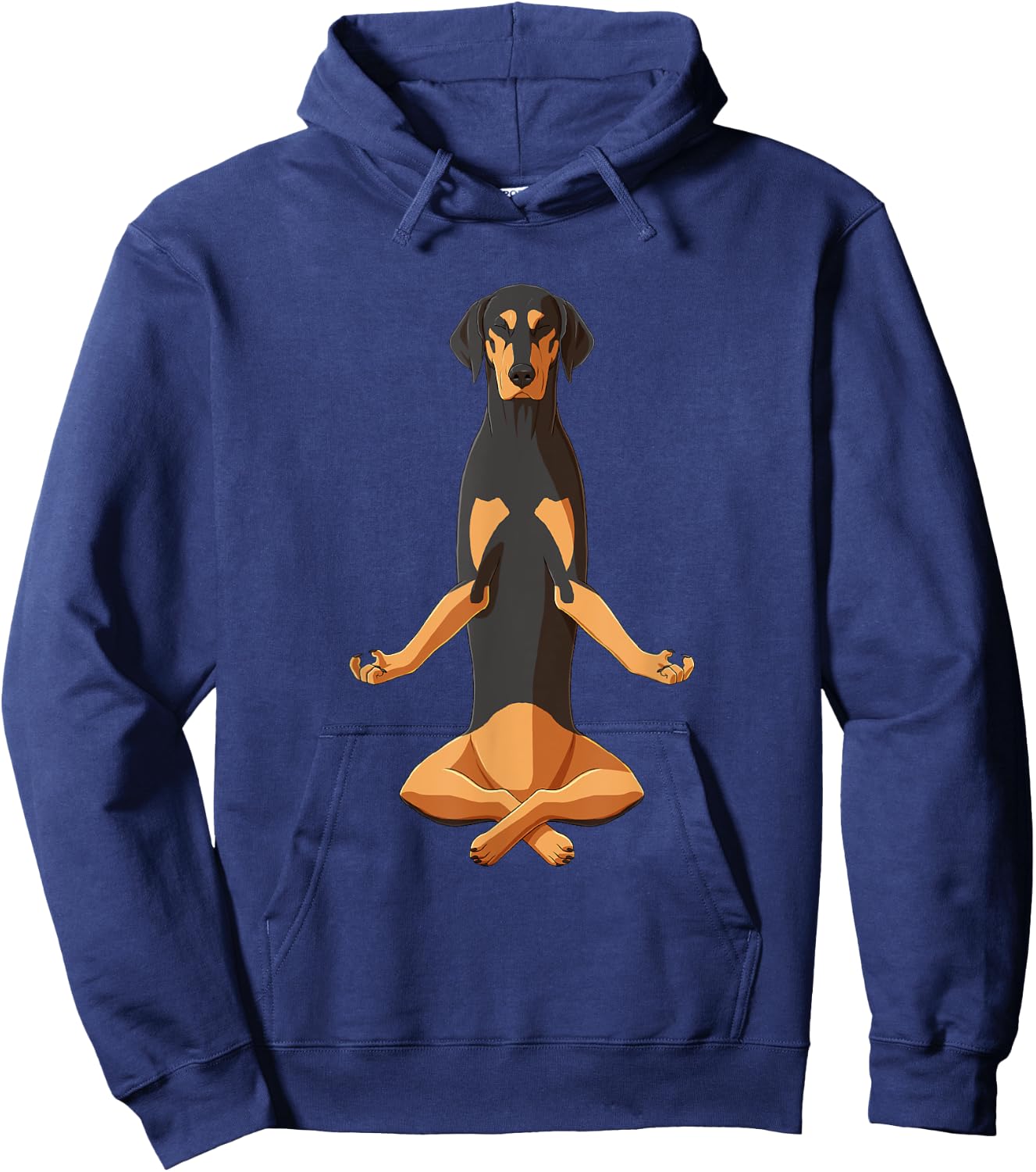 Funny Yoga Dog Transylvanian Hound Hoodie - Hoodie | Navy