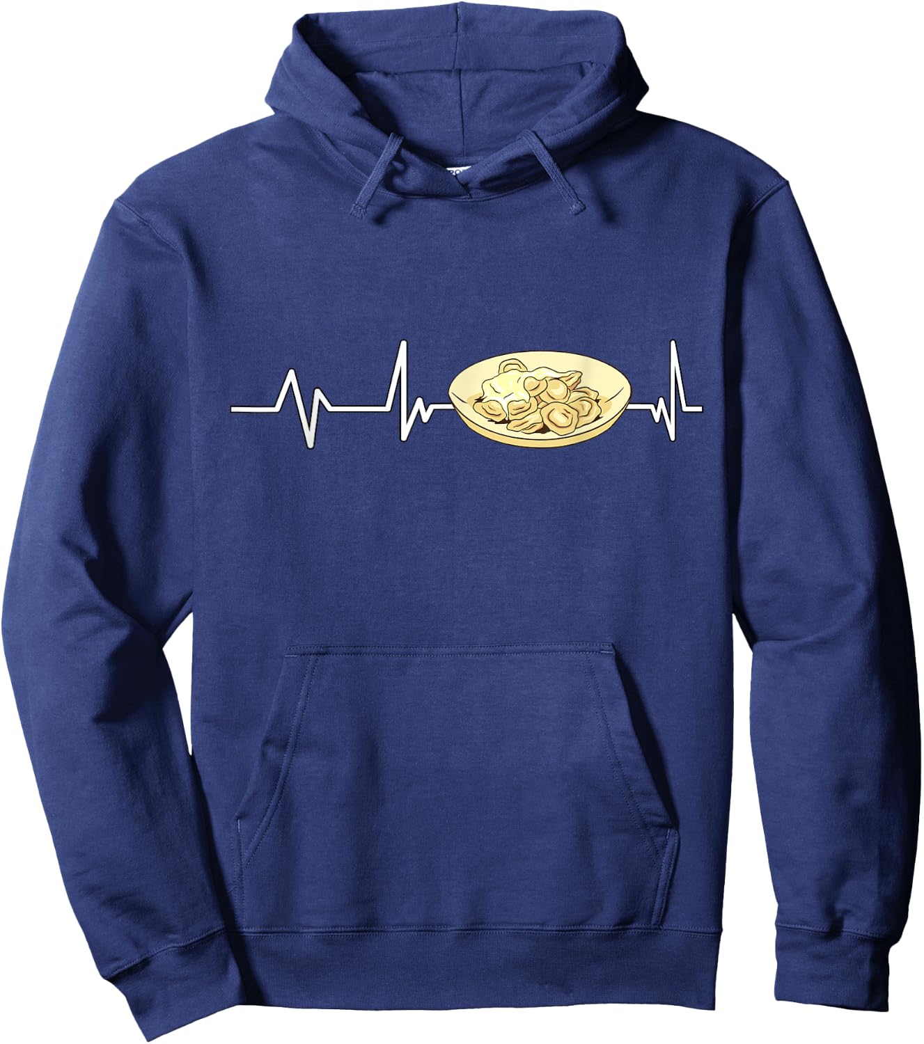 Pelmeni Heartbeat Pelmeni Gift Pelmeni Hoodie - Hoodie | Navy