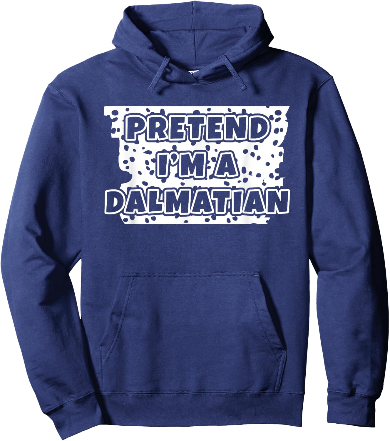 Dalmatian Dog Animal Halloween DIY Costume Funny Women Hoodie - Hoodie | Navy