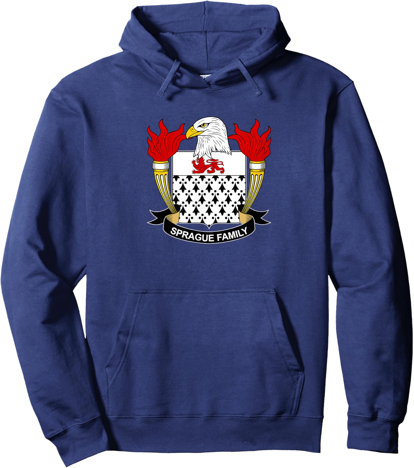 Sprague Coat of Arms - Family Crest Hoodie - Hoodie | Navy