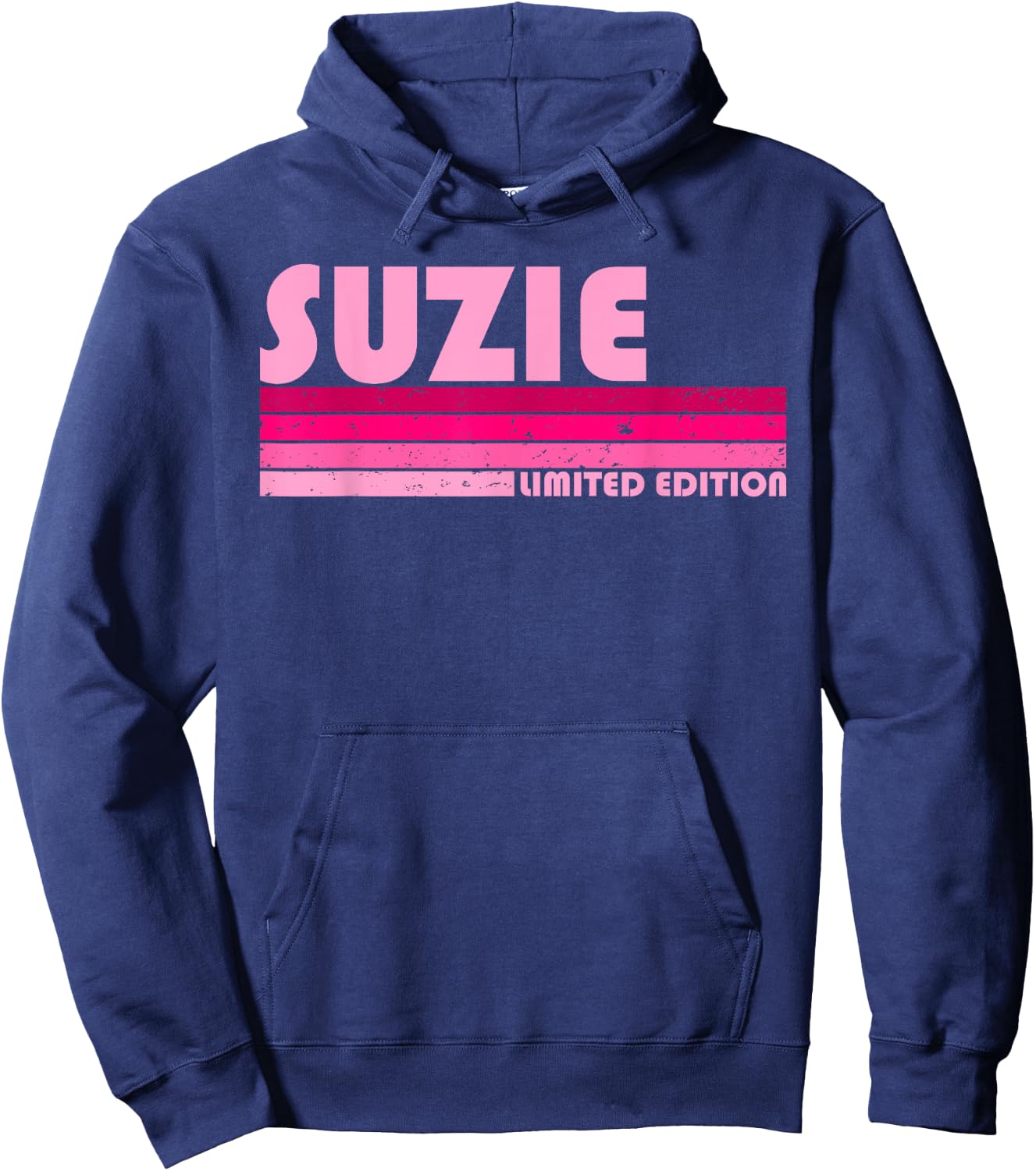 SUZIE Name Personalized Retro Vintage 80s 90s Birthday Hoodie - Hoodie | Navy