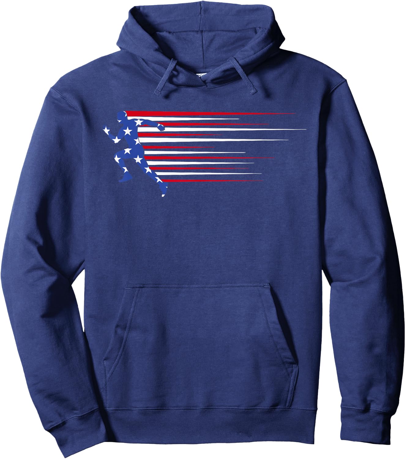 Best USA American Flag Track and Field Gift Team Men Women Hoodie - Hoodie | Navy