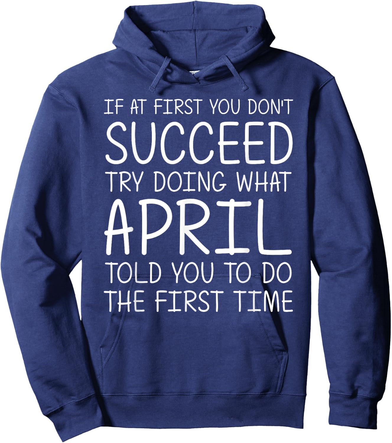 APRIL Gift Name Personalized Birthday Funny Christmas Joke Hoodie - Hoodie | Navy