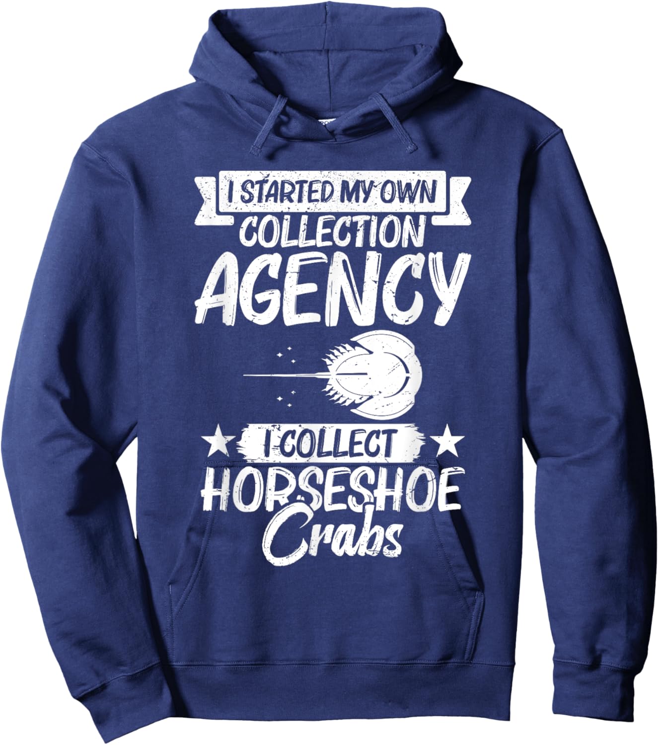 Horseshoe Crab Fossil Lover Biologist Xiphosura Encycloart Hoodie - Hoodie | Navy