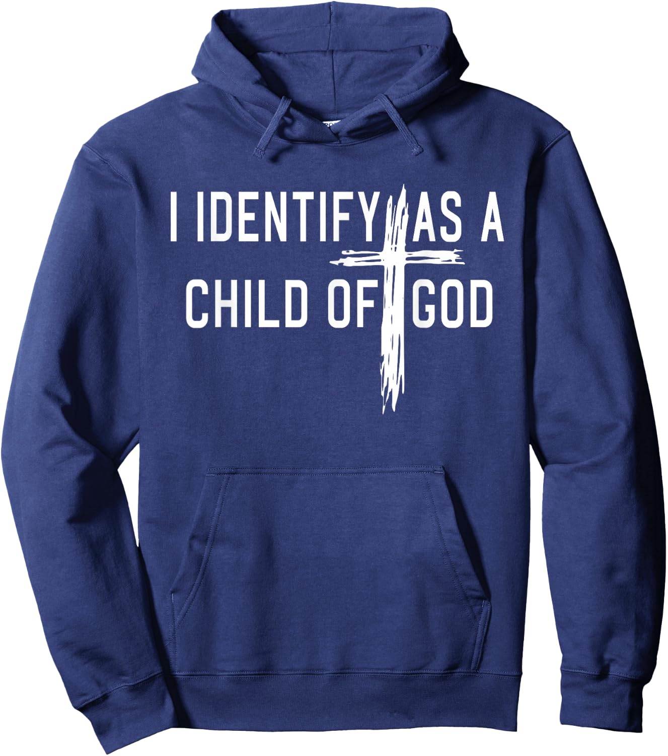 I Identify As A Child Of God Christian Funny Women Hoodie - Hoodie | Navy